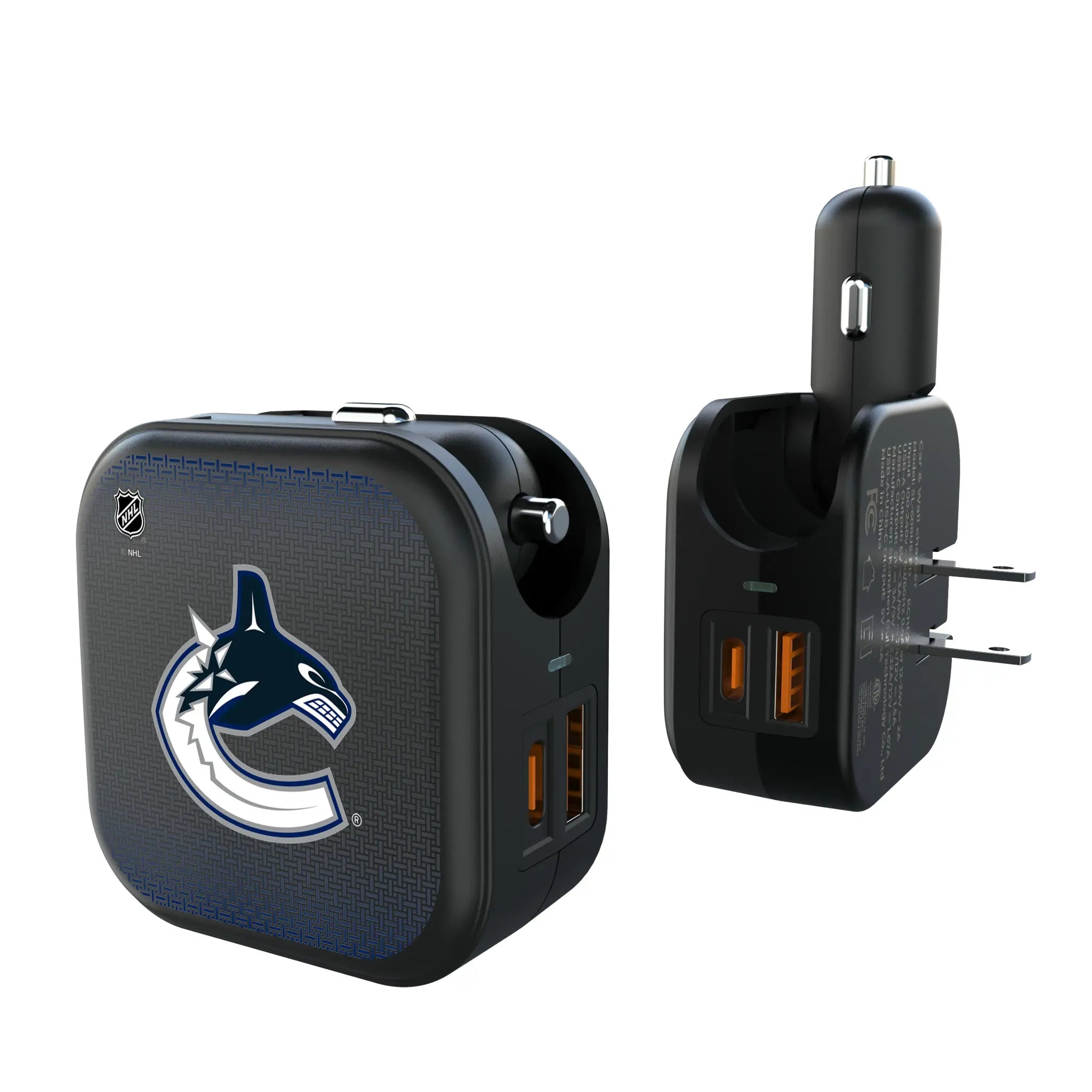 Vancouver Canucks Linen 2 in 1 USB A/C Charger