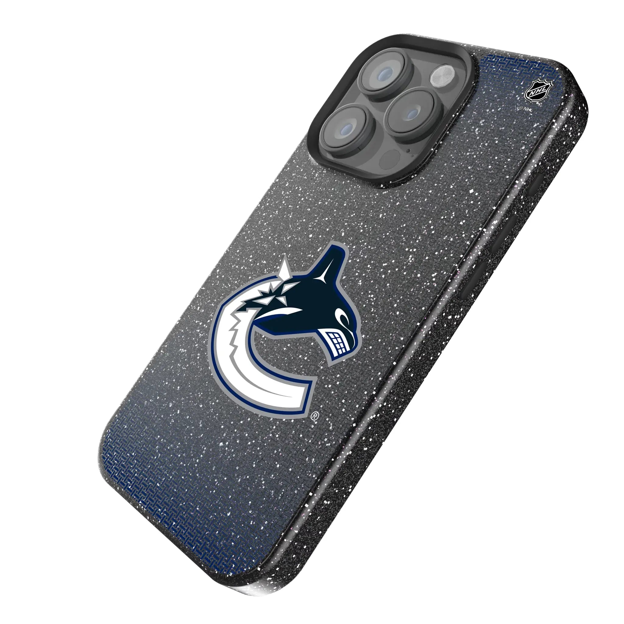 Vancouver Canucks Linen iPhone Bling Phone Case for Apple iPhone - Isometric View