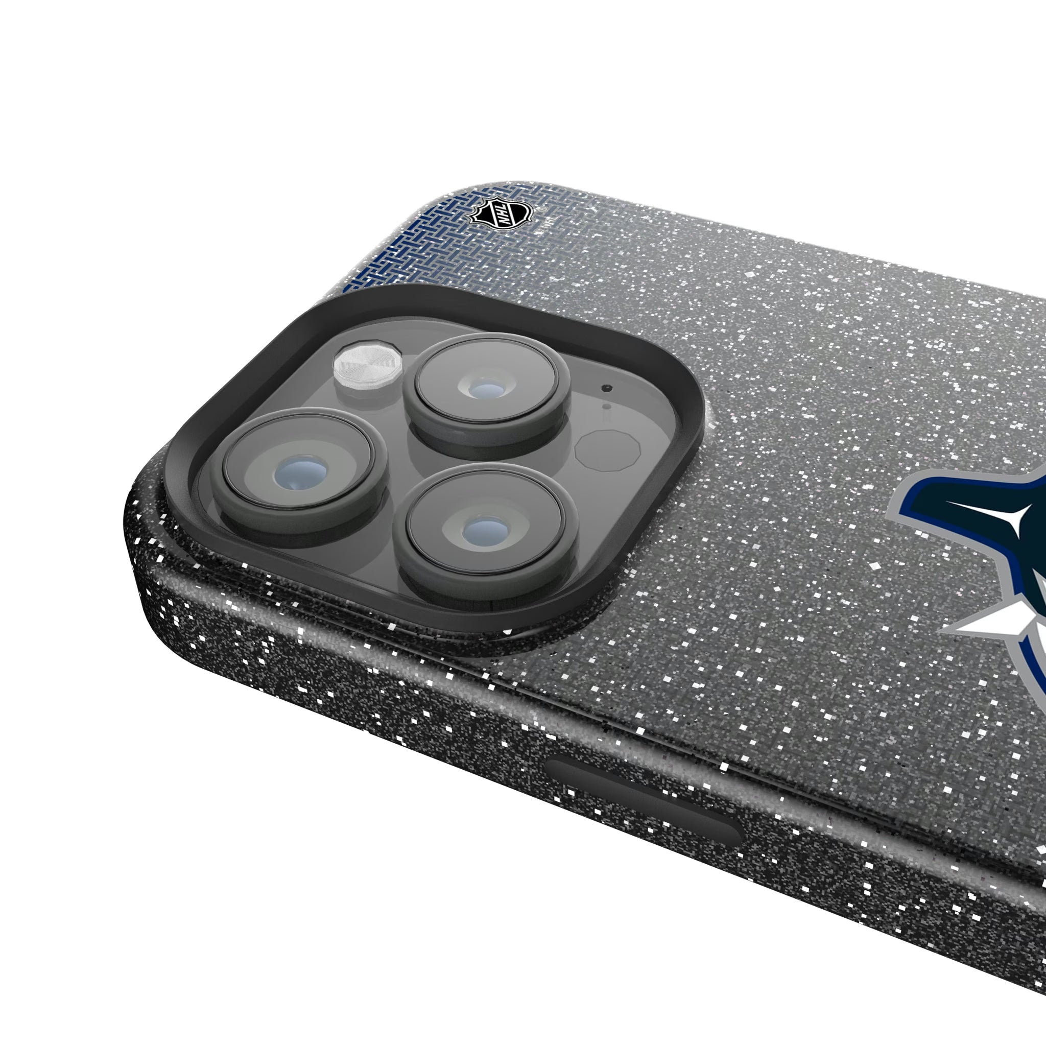 Vancouver Canucks Linen iPhone Bling Phone Case for Apple iPhone - Detail