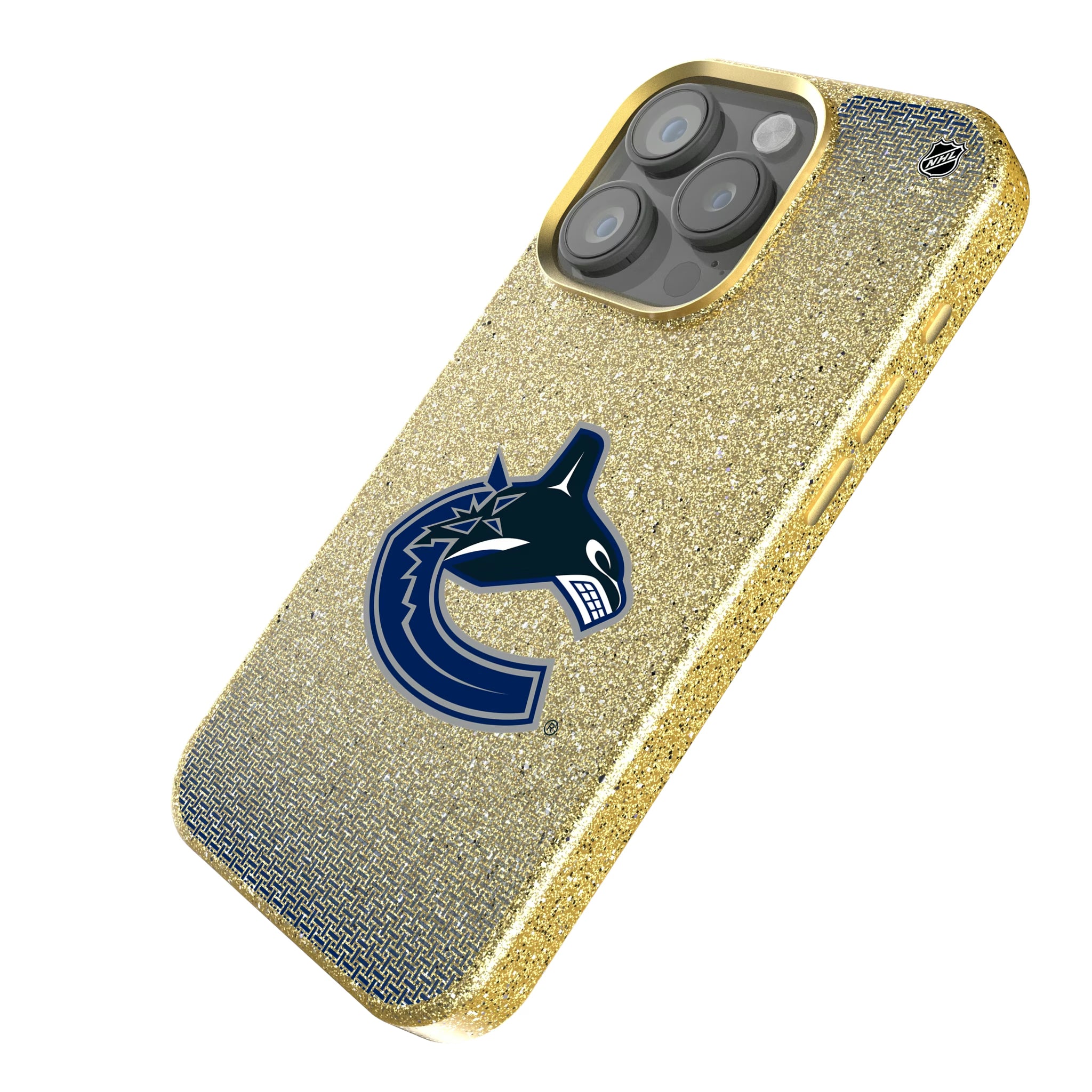 Vancouver Canucks Linen iPhone Bling Phone Case for Apple iPhone - Isometric View