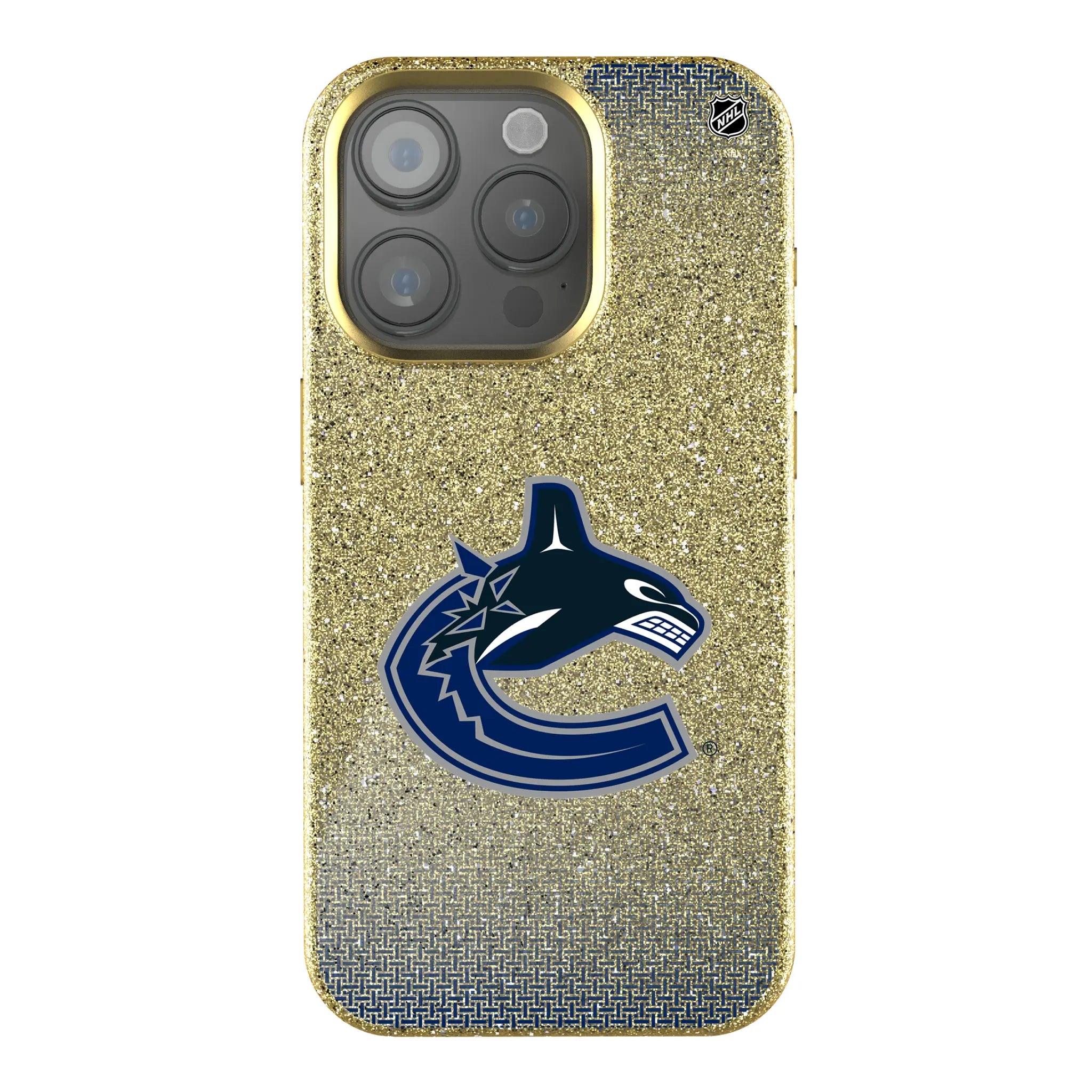 Vancouver Canucks Linen iPhone Bling Phone Case for Apple iPhone