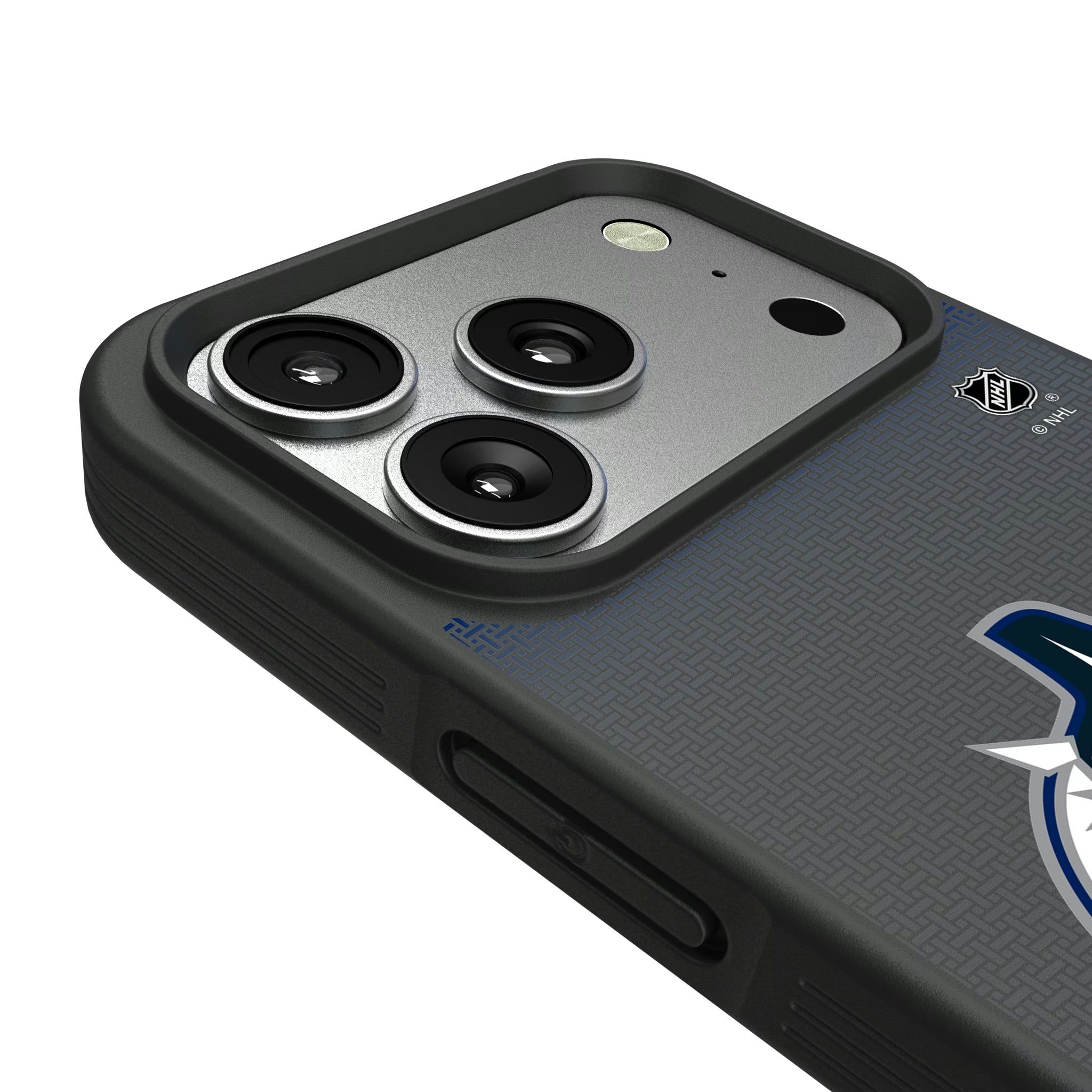 Vancouver Canucks Linen iPhone Bump Phone Case for Apple iPhone - Detail#Device_iPhone 17 Pro
