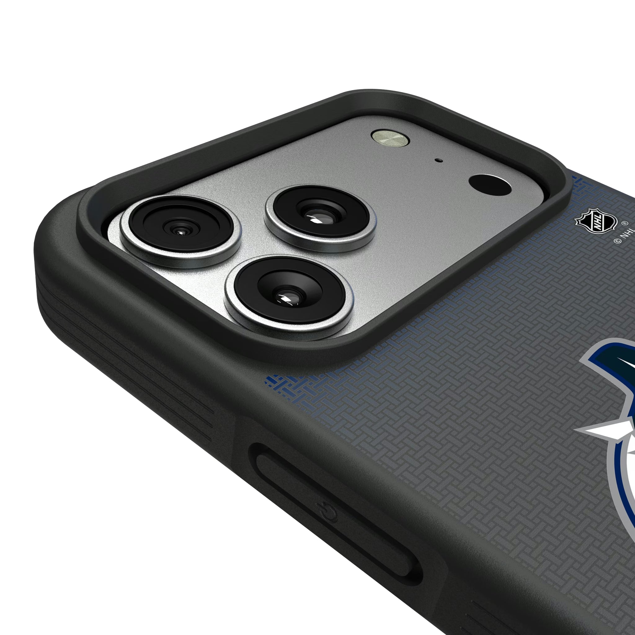 Vancouver Canucks Linen iPhone Bump Phone Case for Apple iPhone - Detail#Device_iPhone 17 Pro Max