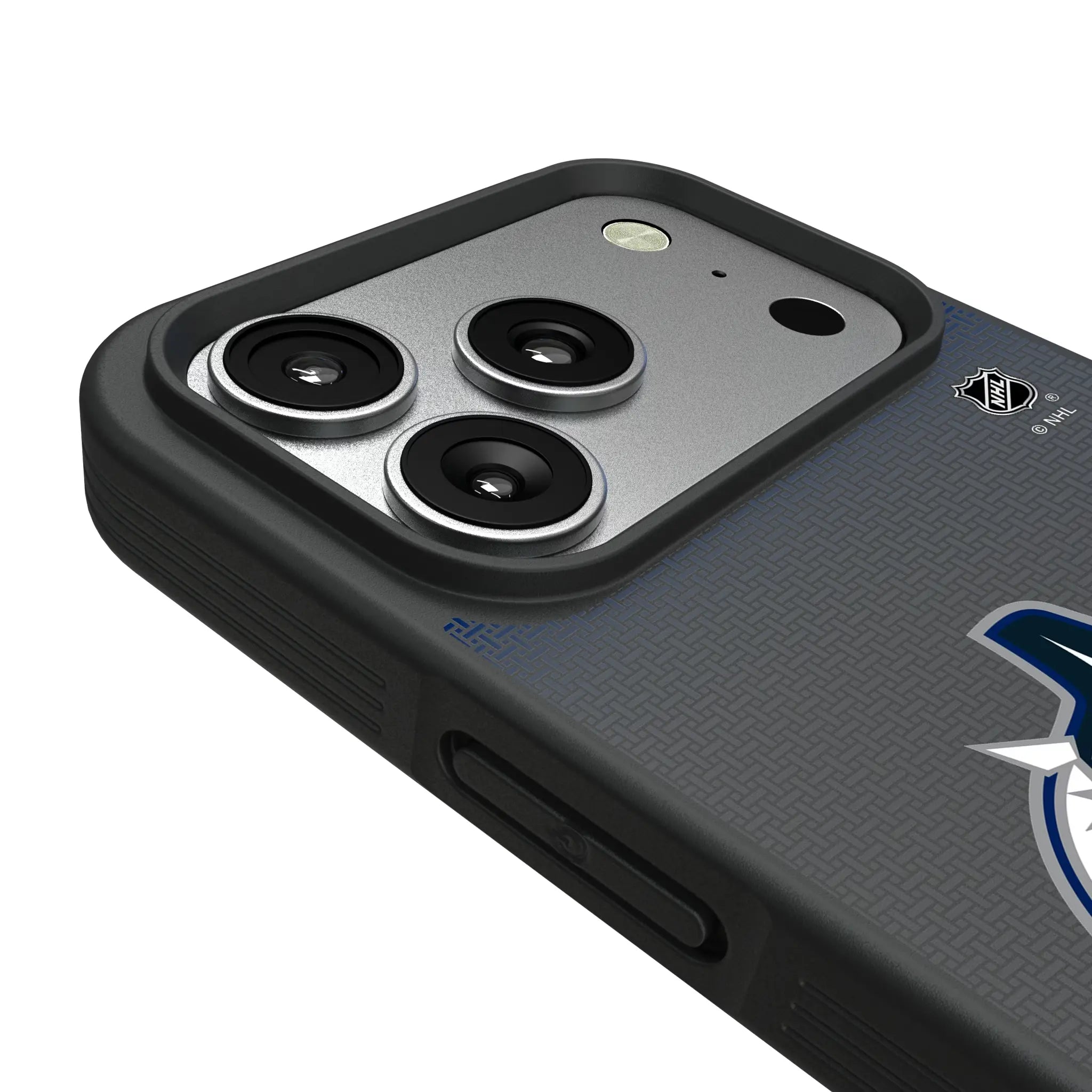 Vancouver Canucks Linen iPhone Bump Phone Case for Apple iPhone - Detail#Device_iPhone 17 Pro