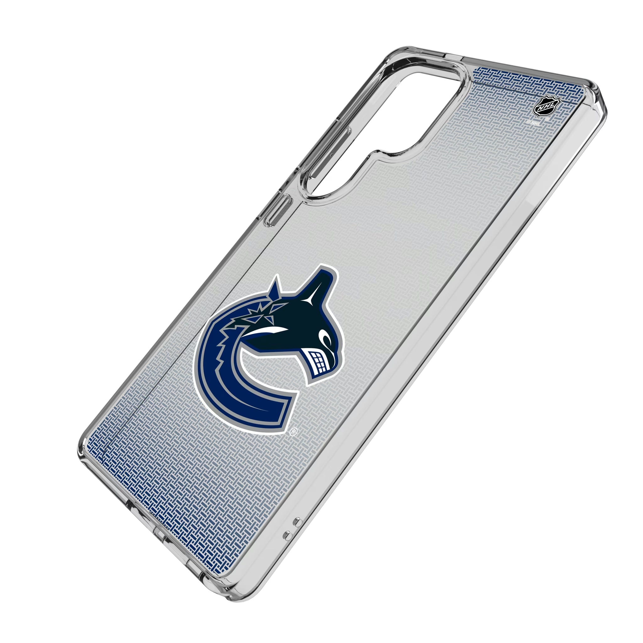 Vancouver Canucks Linen Galaxy Clear Phone Case for Samsung Galaxy - Isometric View