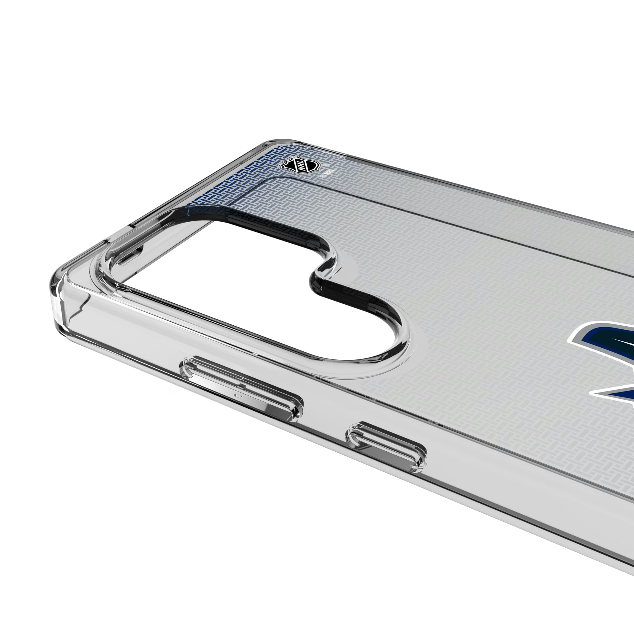 Vancouver Canucks Linen Galaxy Clear Phone Case for Samsung Galaxy - Detail