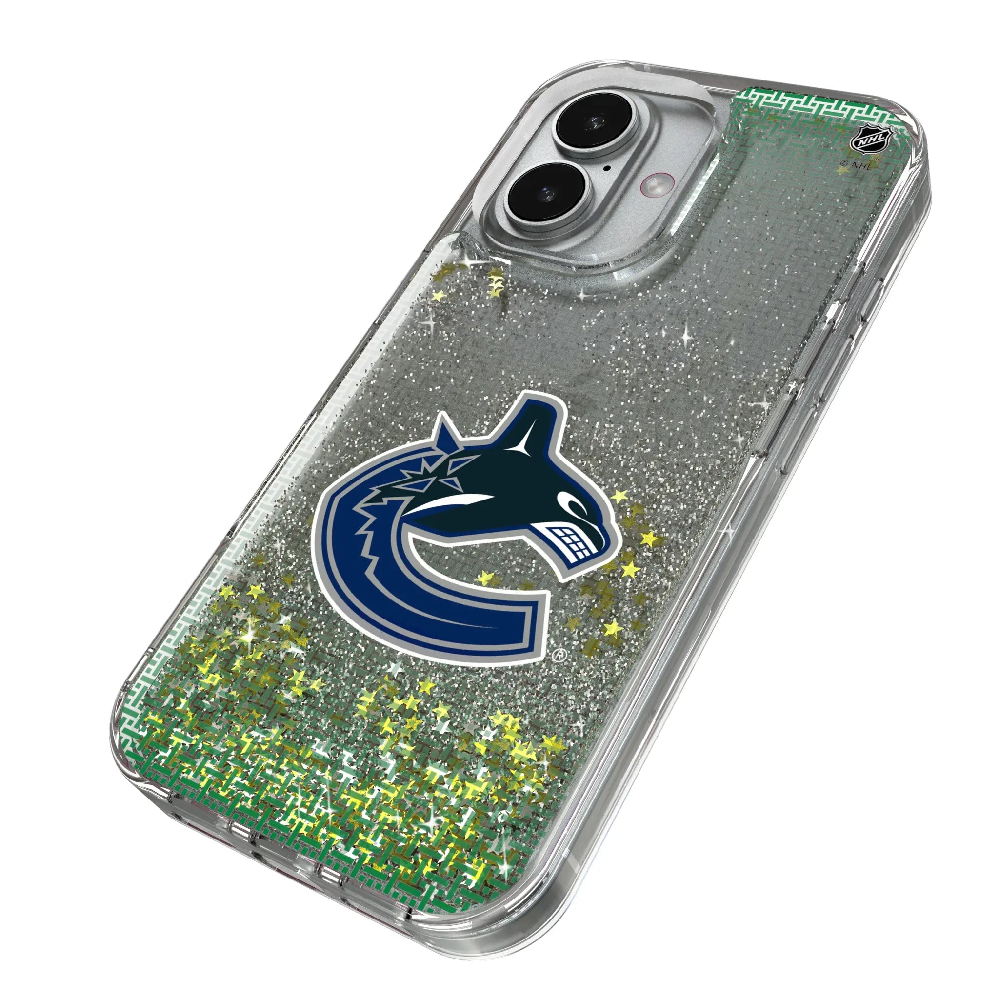 Vancouver Canucks Linen iPhone Glitter Phone Case for Apple iPhone - Isometric View