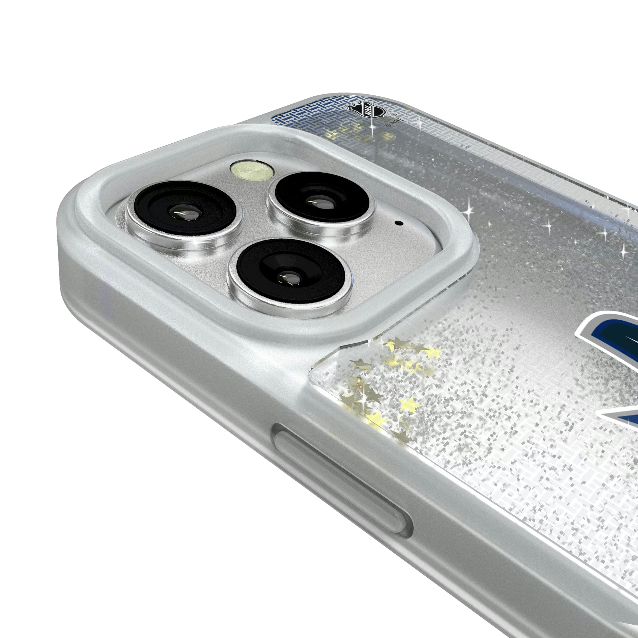Vancouver Canucks Linen iPhone Glitter Phone Case for Apple iPhone - Detail#Device_iPhone 16 Pro