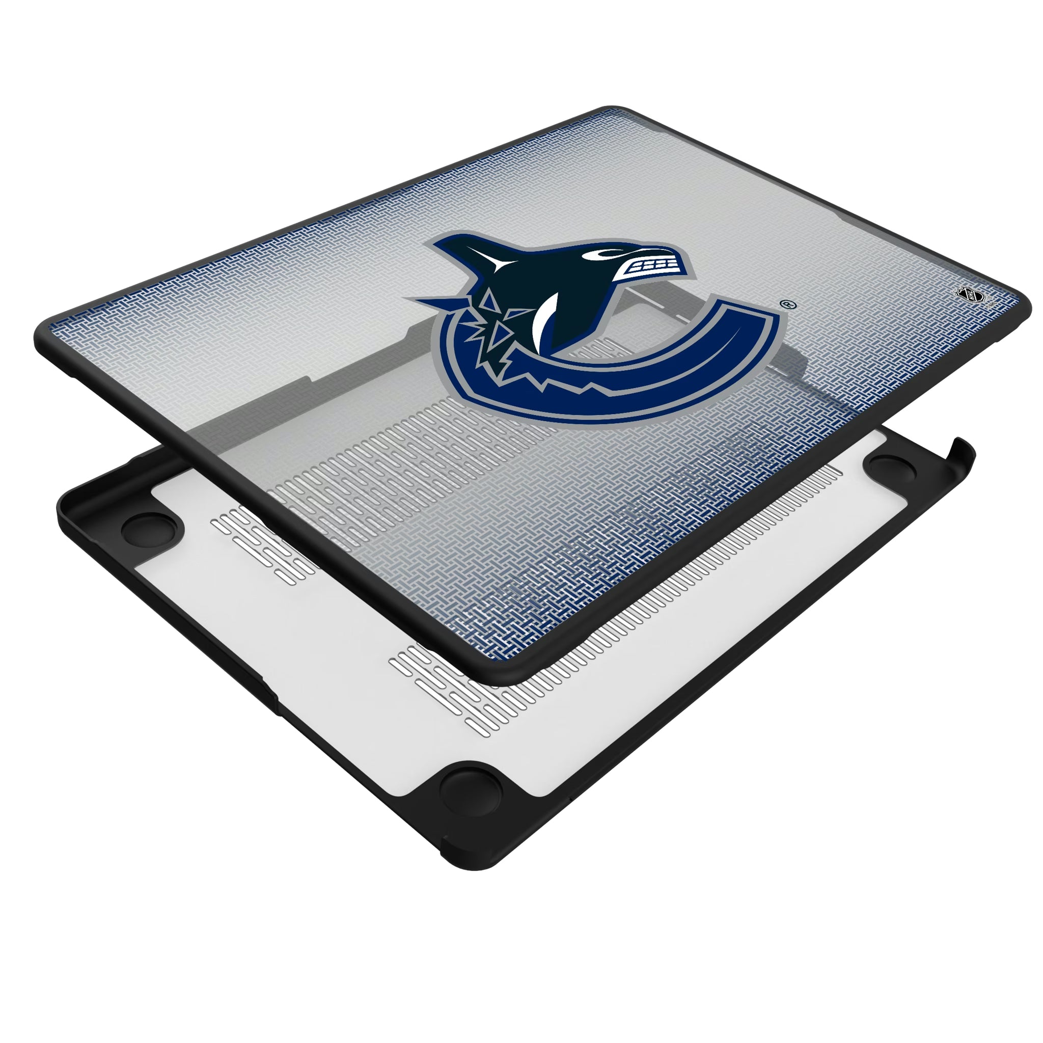 Vancouver Canucks Linen MacBook Laptop Case for Apple MacBook - Isometric View#Device_MacBook Pro (14-inch, 2021) / MacBook Pro (14-inch, 2023) / MacBook Pro (14-inch, 2024)