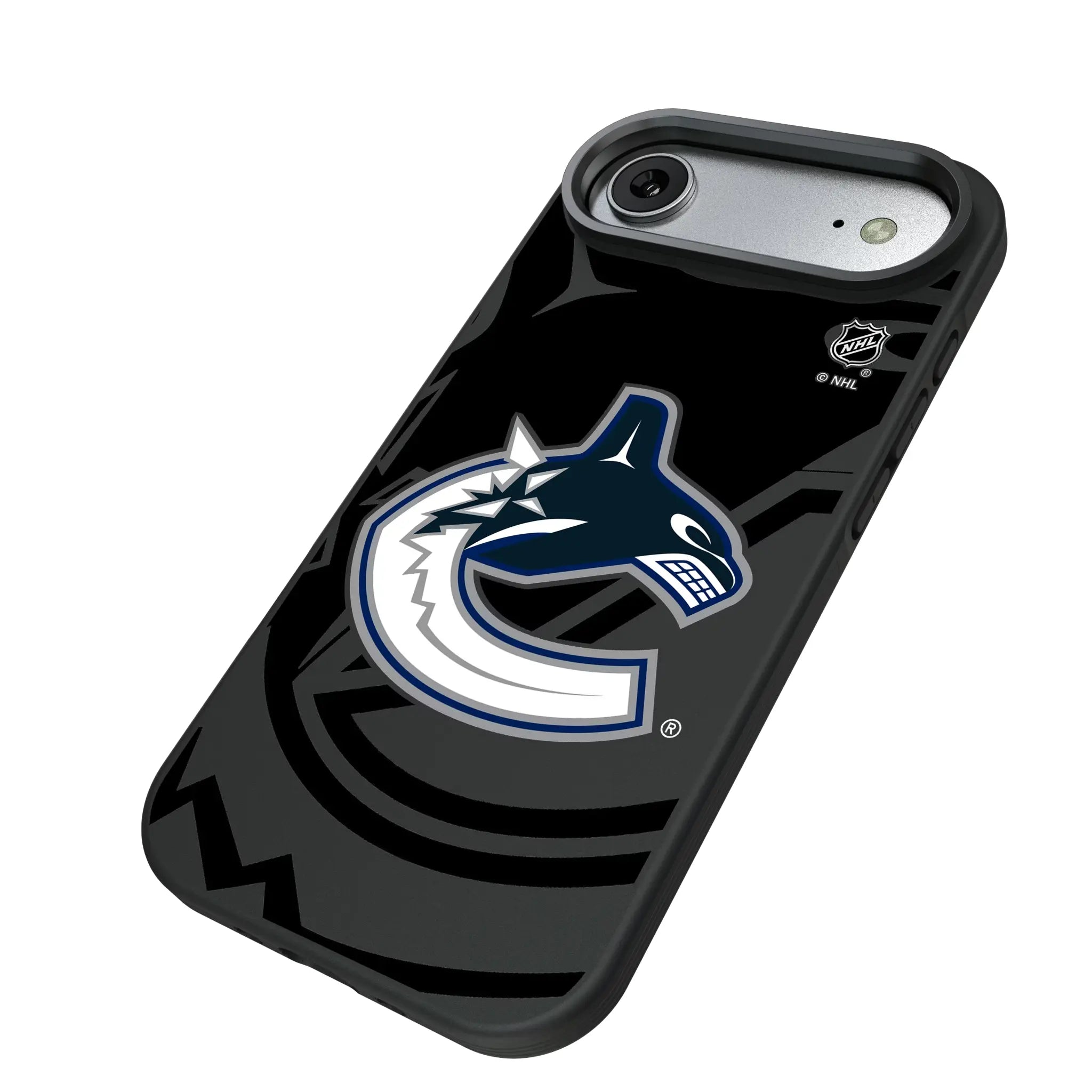 Vancouver Canucks Monocolor Tilt iPhone Bump Phone Case for Apple iPhone - Isometric View#Device_iPhone Air