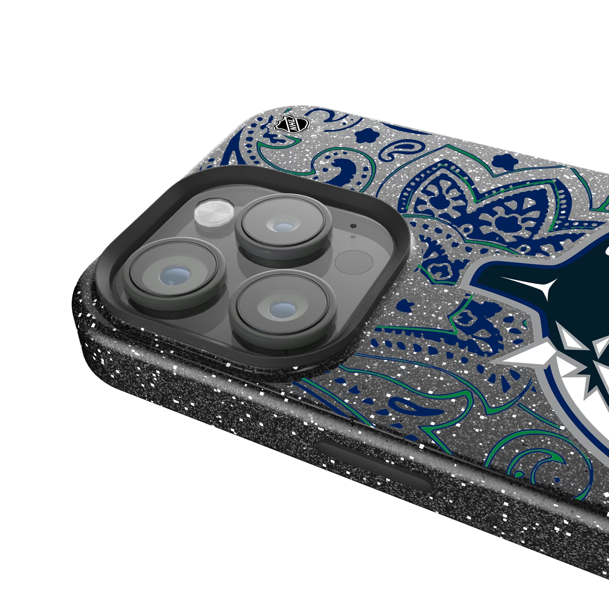 Vancouver Canucks Paisley iPhone Bling Phone Case for Apple iPhone - Detail