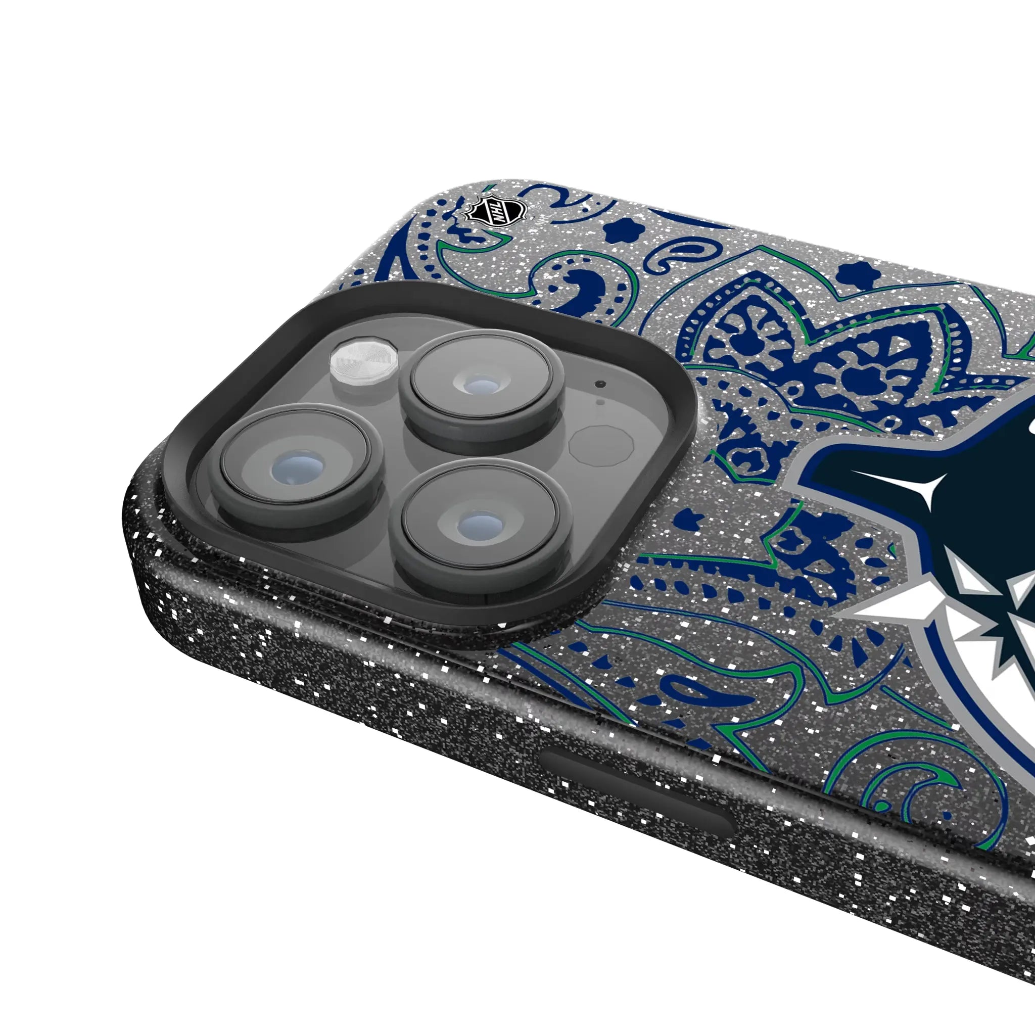 Vancouver Canucks Paisley iPhone Bling Phone Case for Apple iPhone - Detail