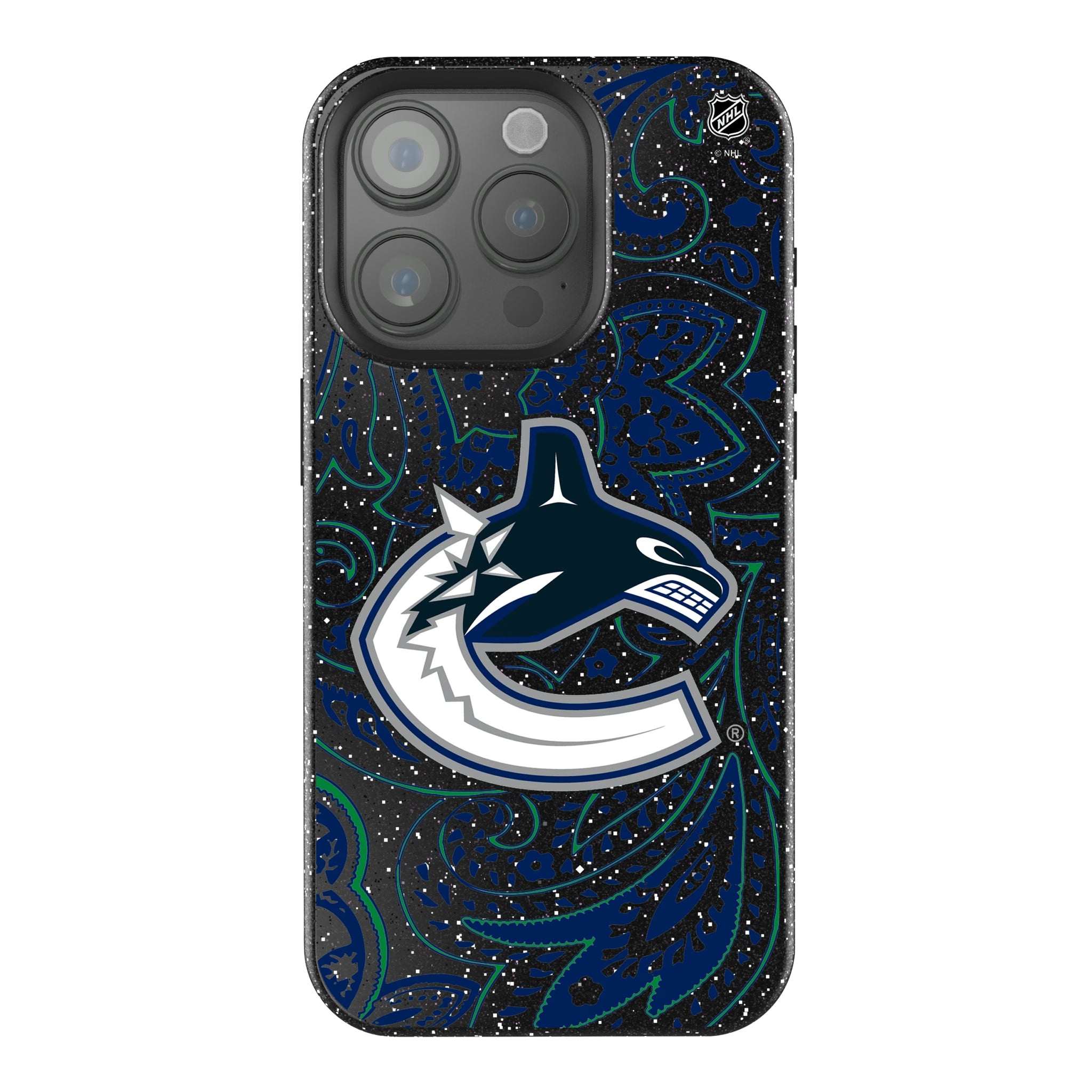 Vancouver Canucks Paisley iPhone Bling Phone Case for Apple iPhone