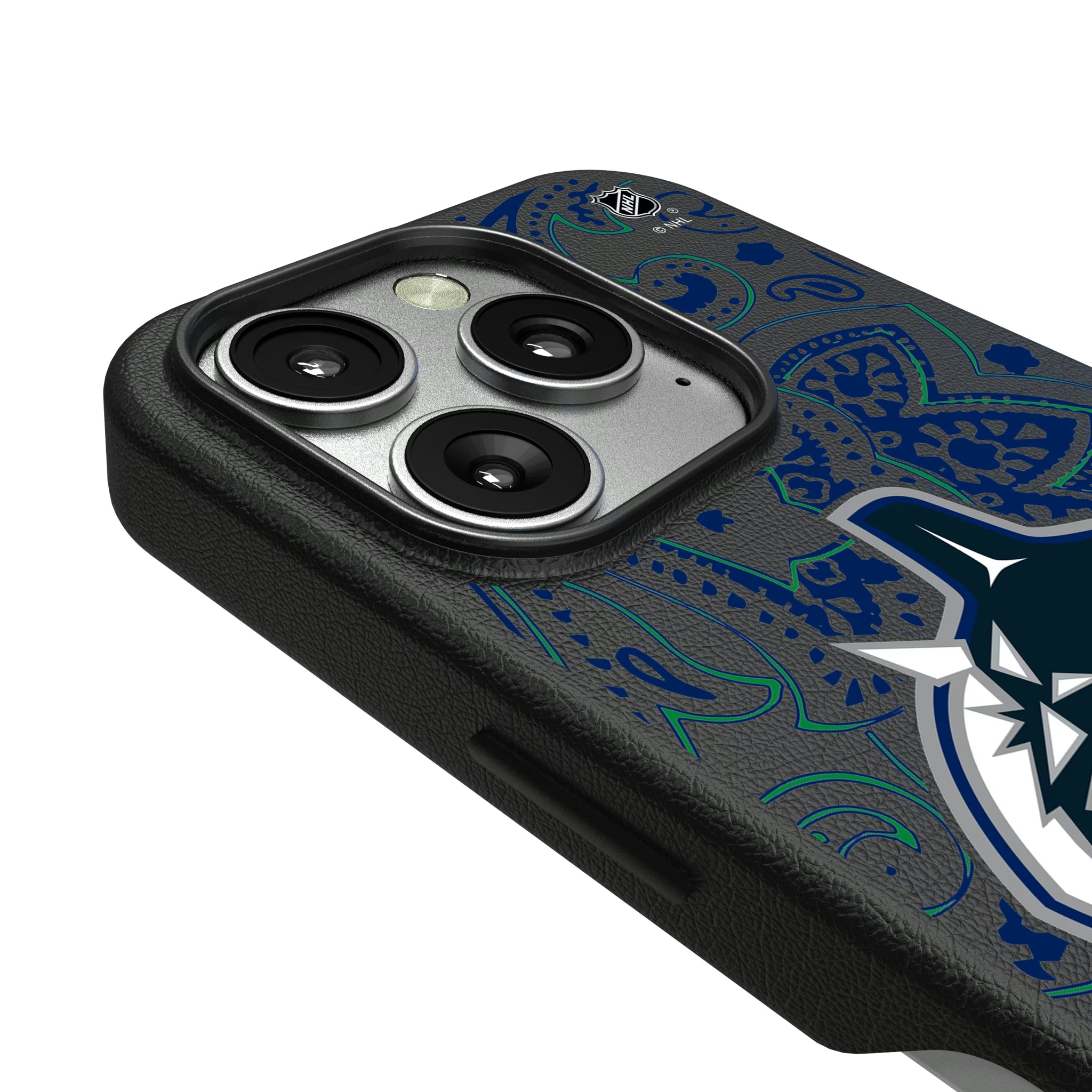 Vancouver Canucks Paisley iPhone MagSafe Compatible Phone Case for Apple iPhone - Detail