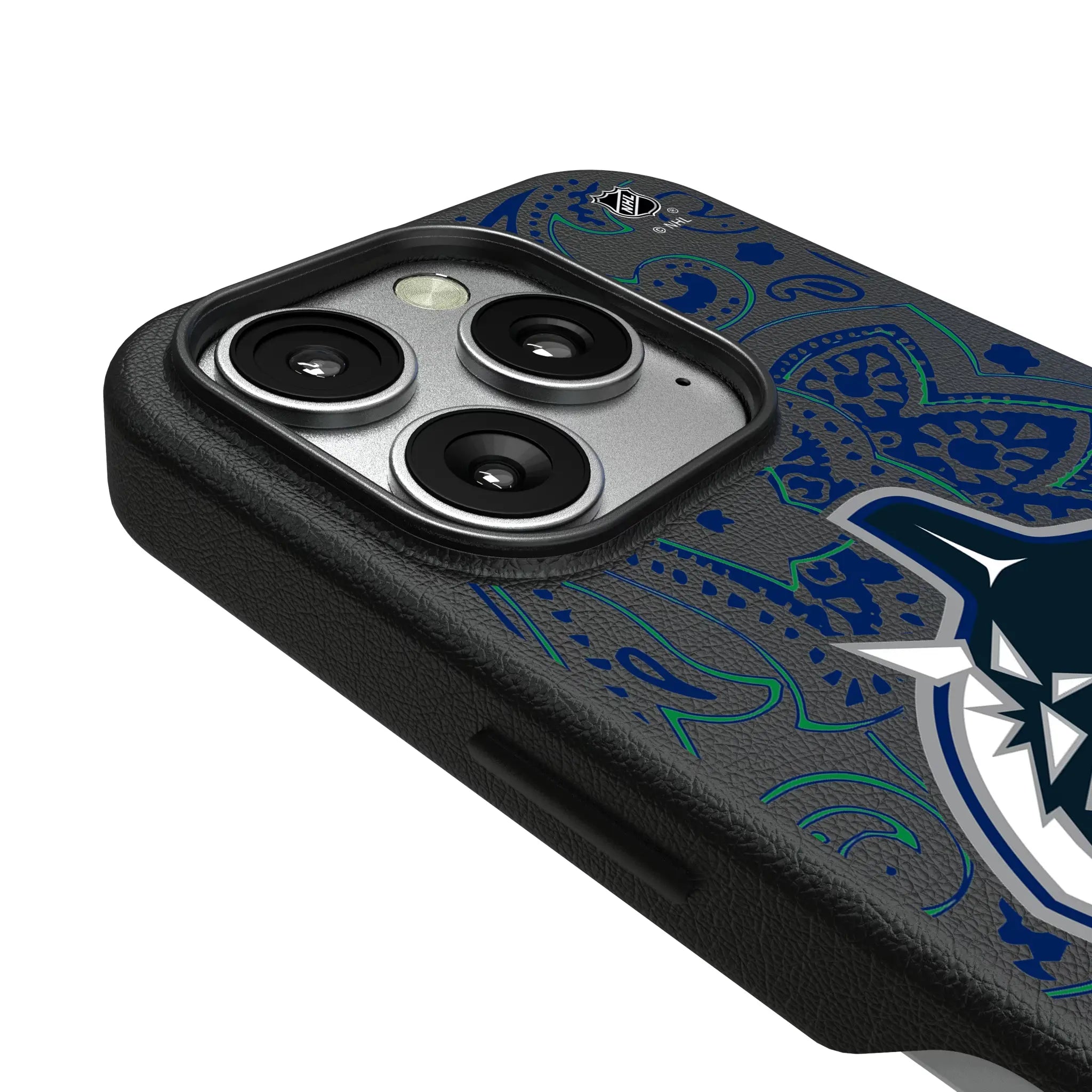 Vancouver Canucks Paisley iPhone MagSafe Compatible Phone Case for Apple iPhone - Detail