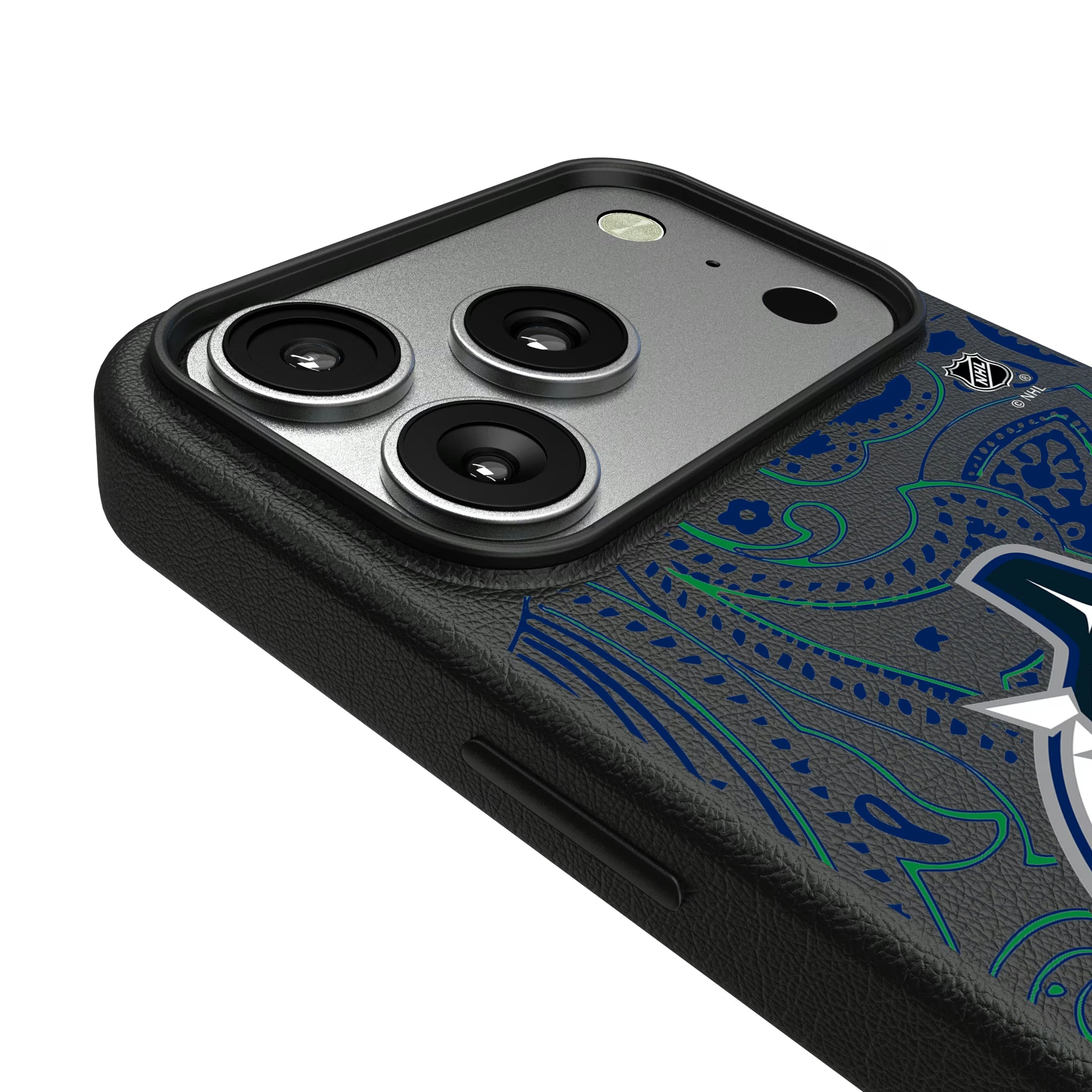 Vancouver Canucks Paisley iPhone MagSafe Compatible Phone Case for Apple iPhone - Detail#Device_iPhone 17 Pro