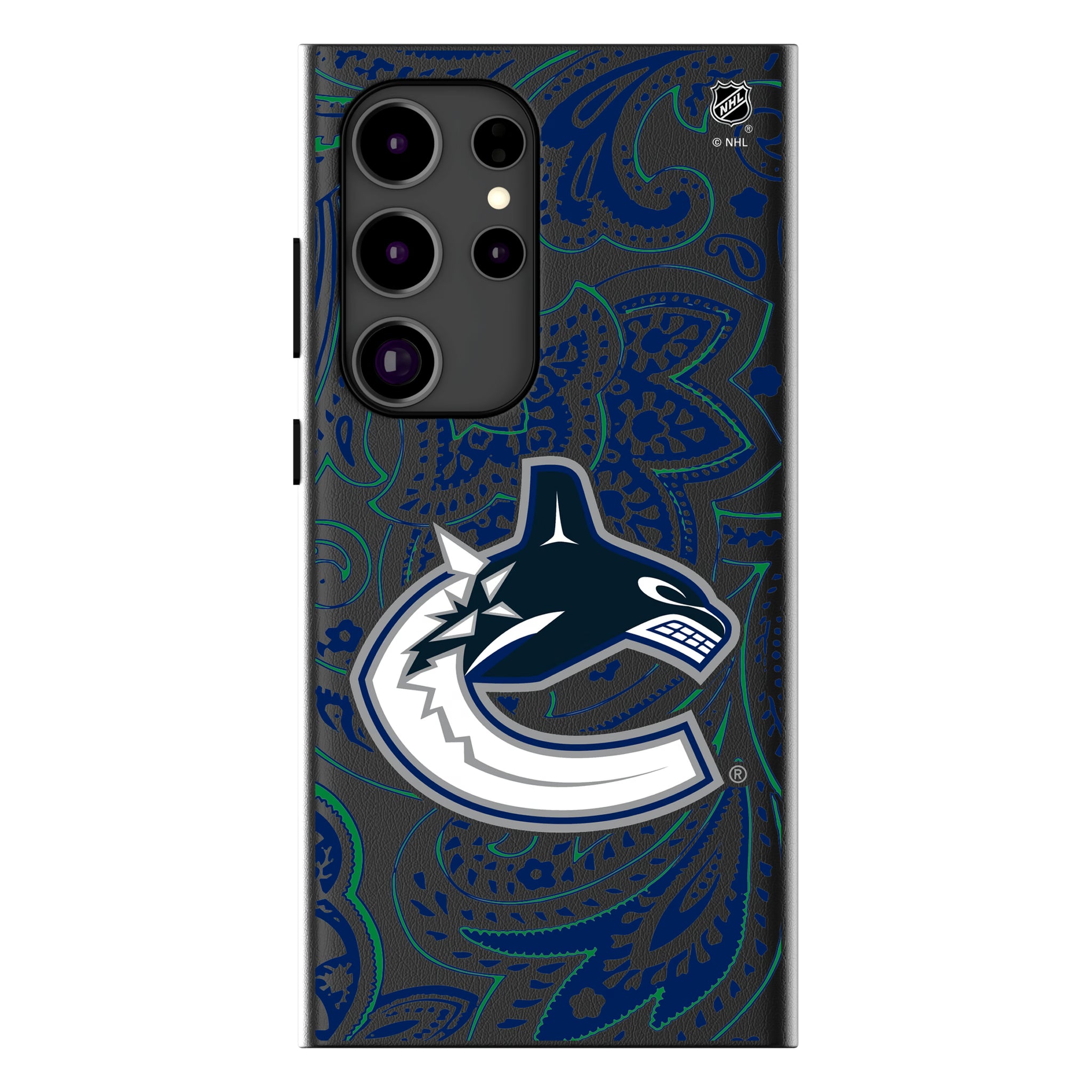 Vancouver Canucks Paisley Galaxy MagSafe Compatible Phone Case for Samsung Galaxy