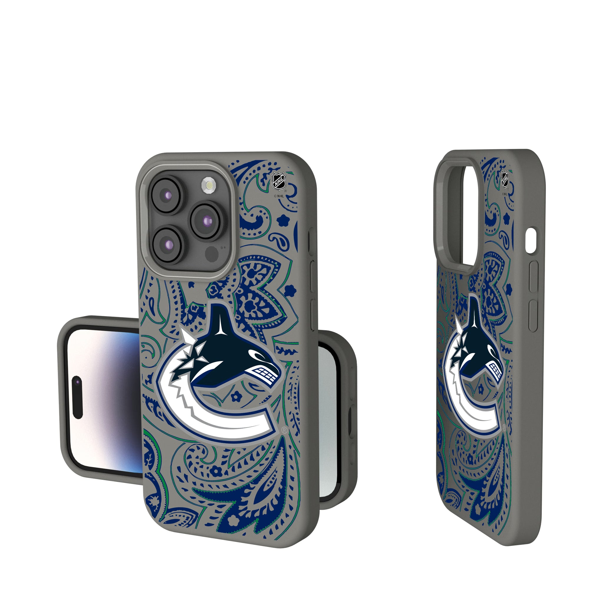 Vancouver Canucks Paisley iPhone Soft Touch Phone Case for Apple iPhone