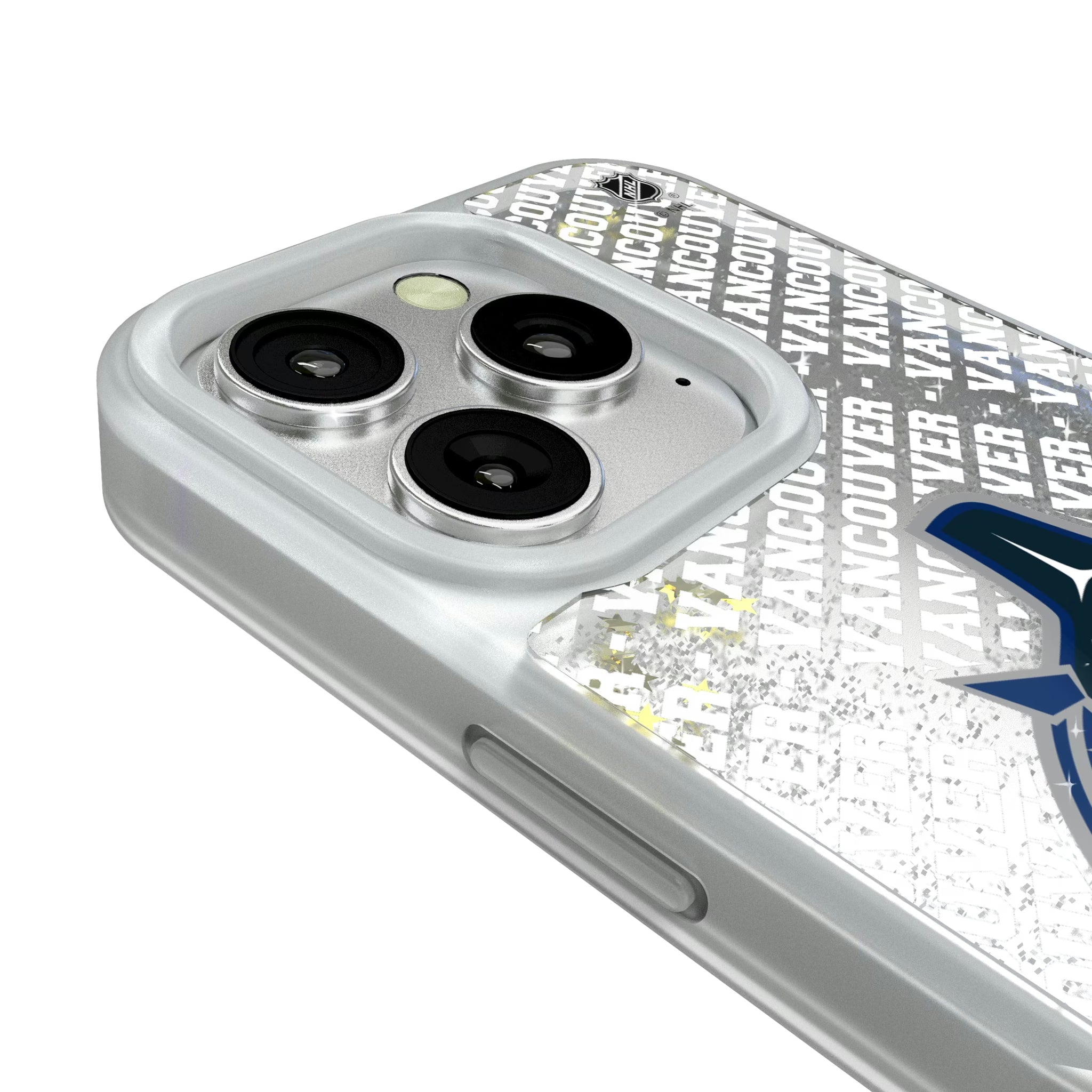 Vancouver Canucks Personalized EndZone Plus iPhone Glitter Phone Case for Apple iPhone - Detail#Device_iPhone 16 Pro