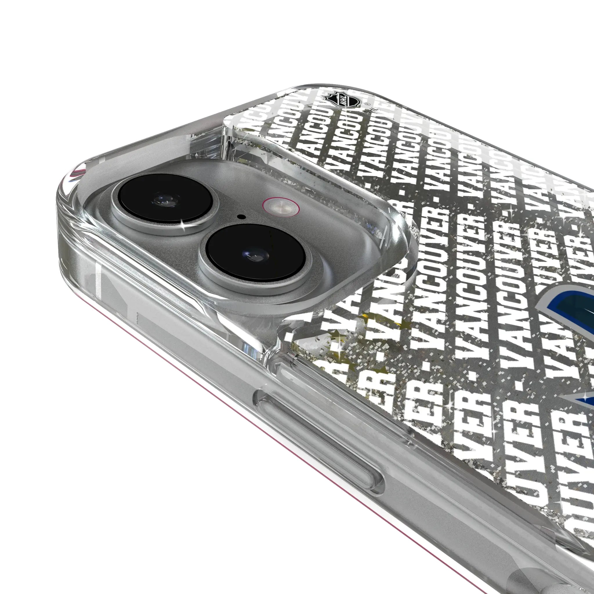 Vancouver Canucks Personalized EndZone Plus iPhone Glitter Phone Case for Apple iPhone - Detail