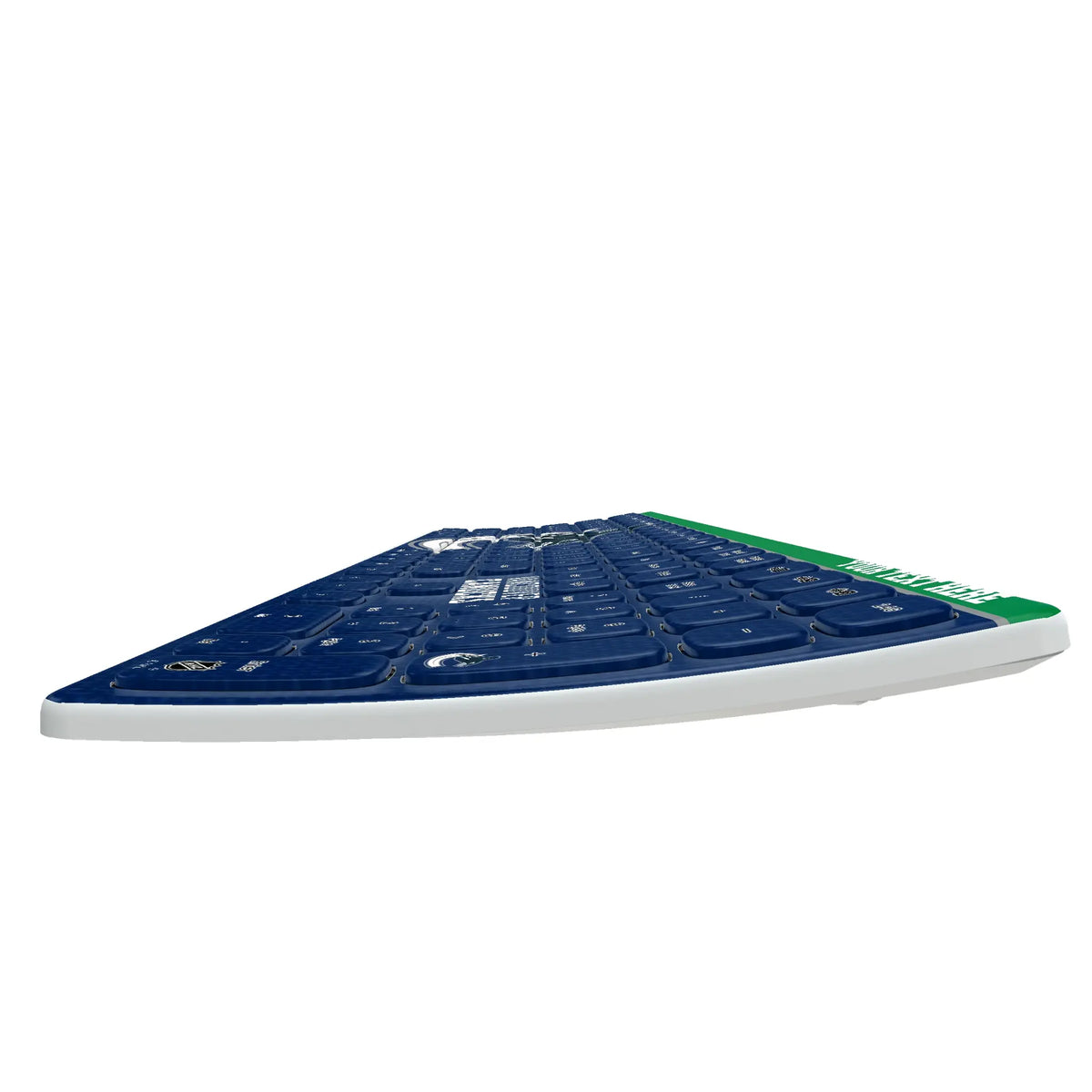 Vancouver Canucks Personalized Endzone Solid KKB605 Curved Wireless Keyboard