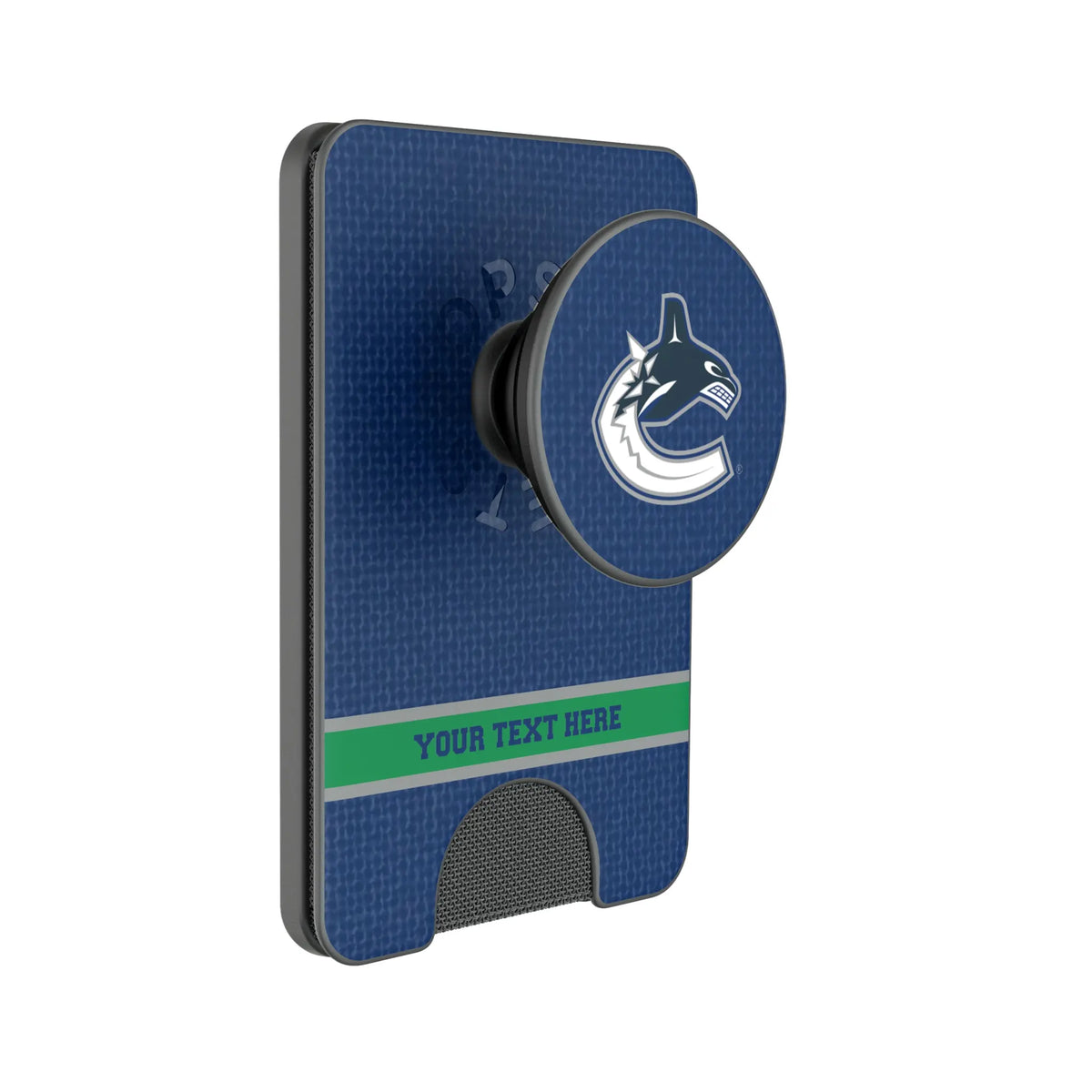 Vancouver Canucks Personalized Endzone Solid Popsockets Wallet Magnetic