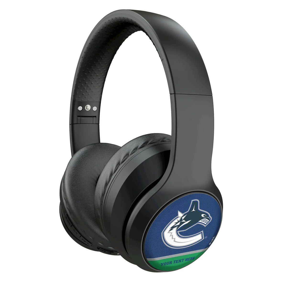 Vancouver Canucks Personalized Endzone Solid Wireless Over-Ear Headphones With Case