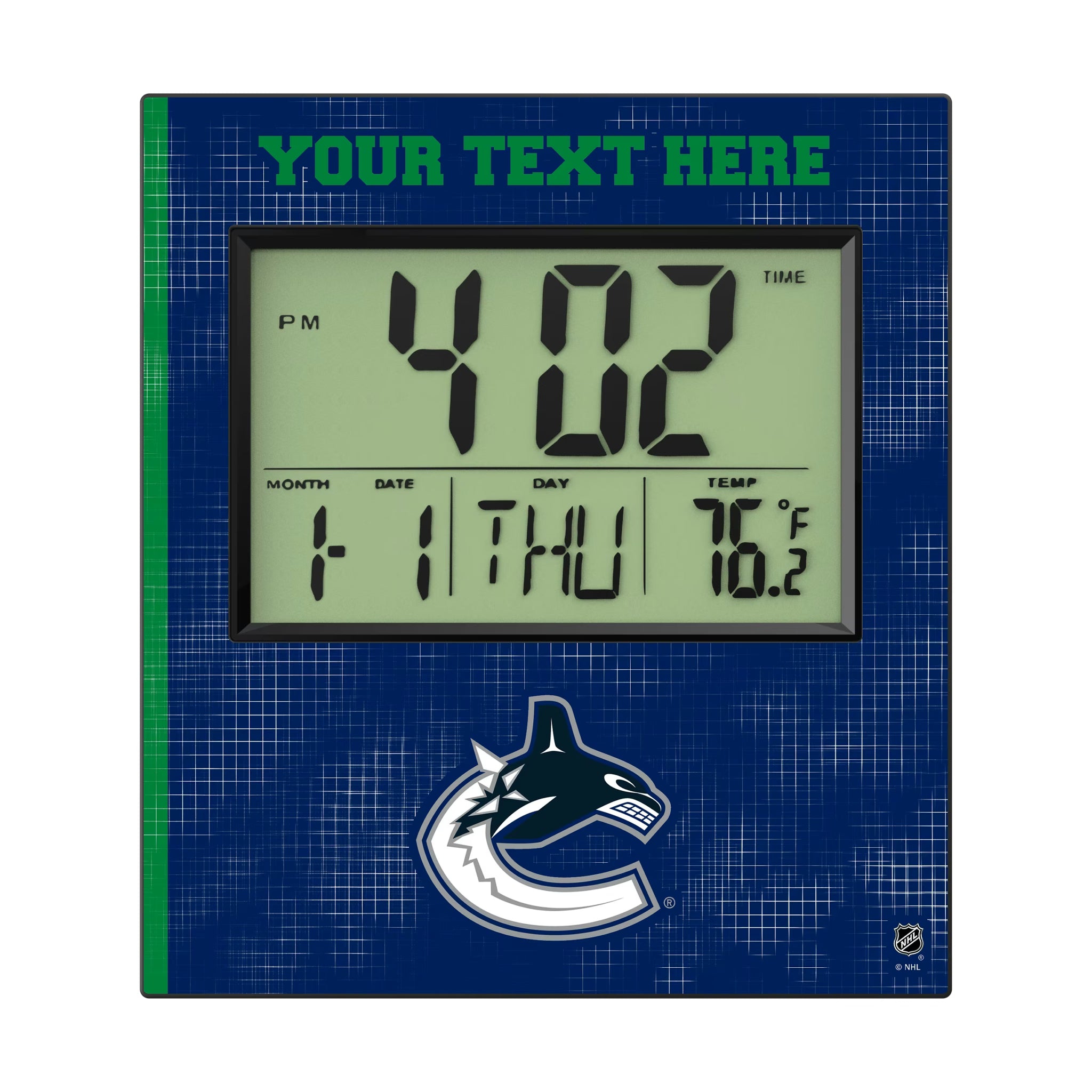 Vancouver Canucks Personalized Hatch Wall Clock