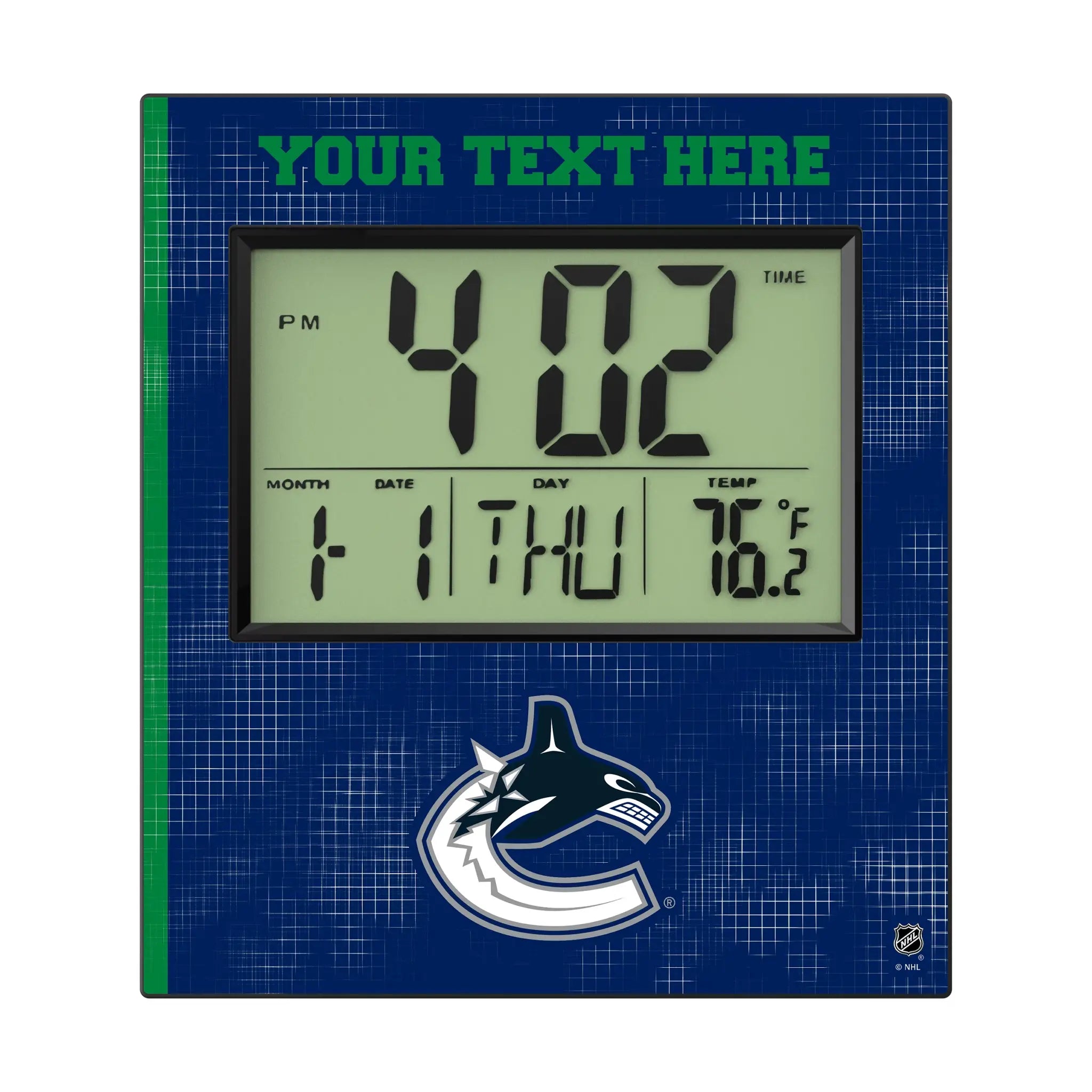 Vancouver Canucks Personalized Hatch Wall Clock