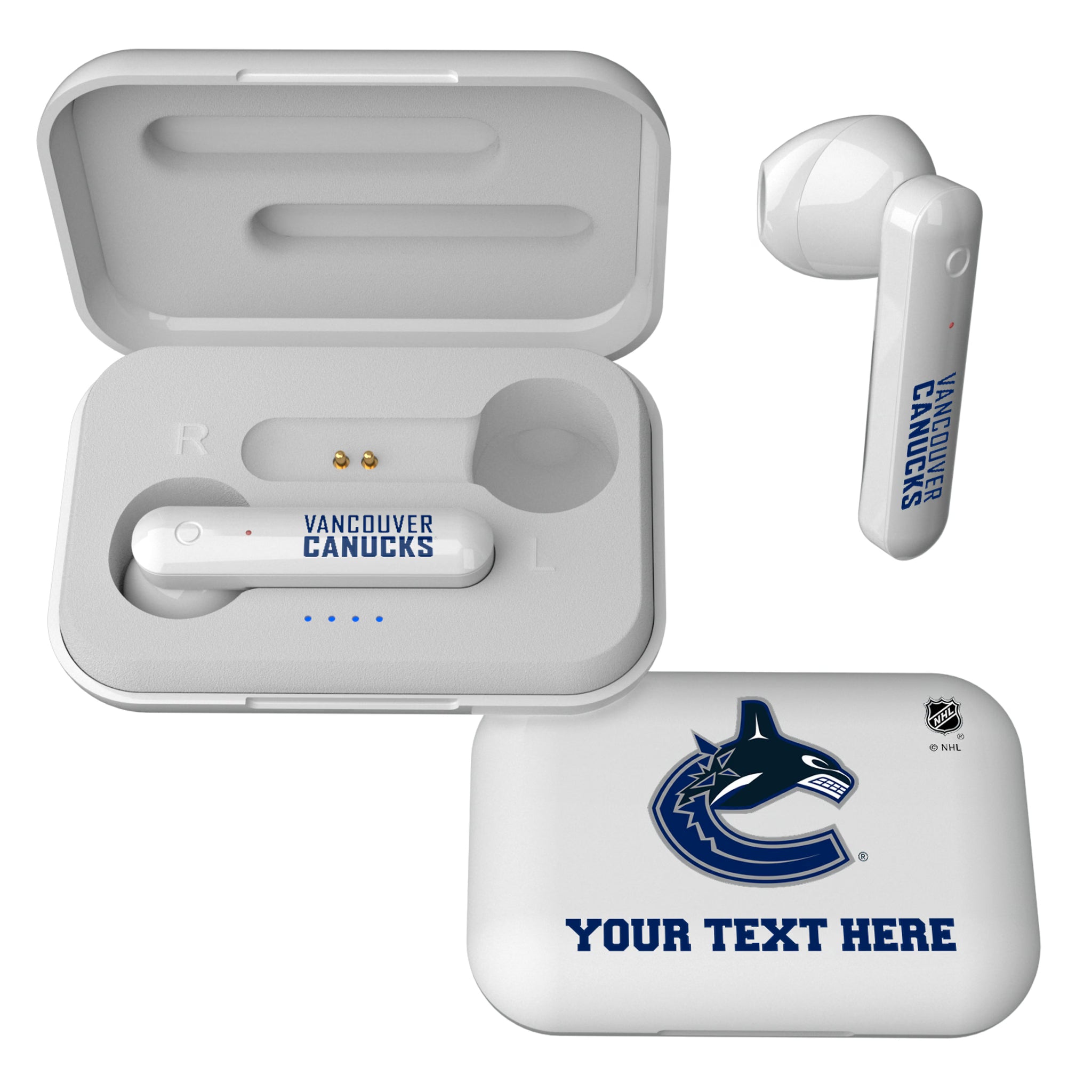 Vancouver Canucks Personalized Insignia Wireless TWS Earbuds