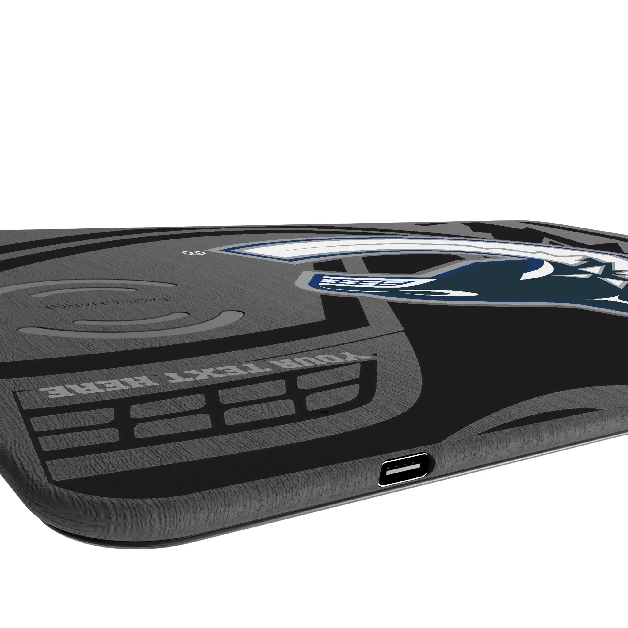 Vancouver Canucks Personalized Tilt 15-Watt Wireless Charger and Mouse Pad