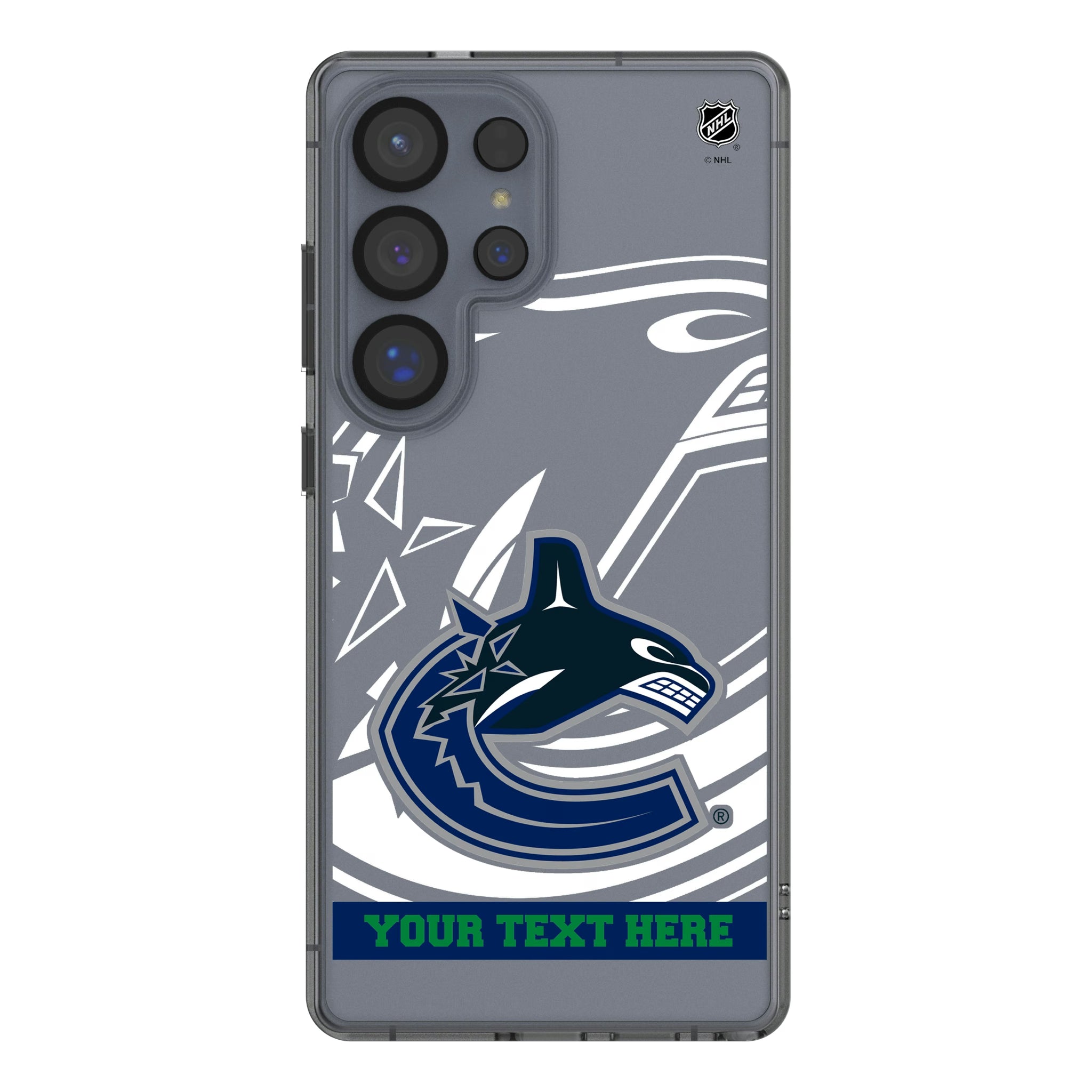 Vancouver Canucks Personalized Tilt Galaxy Clear Phone Case for Samsung Galaxy