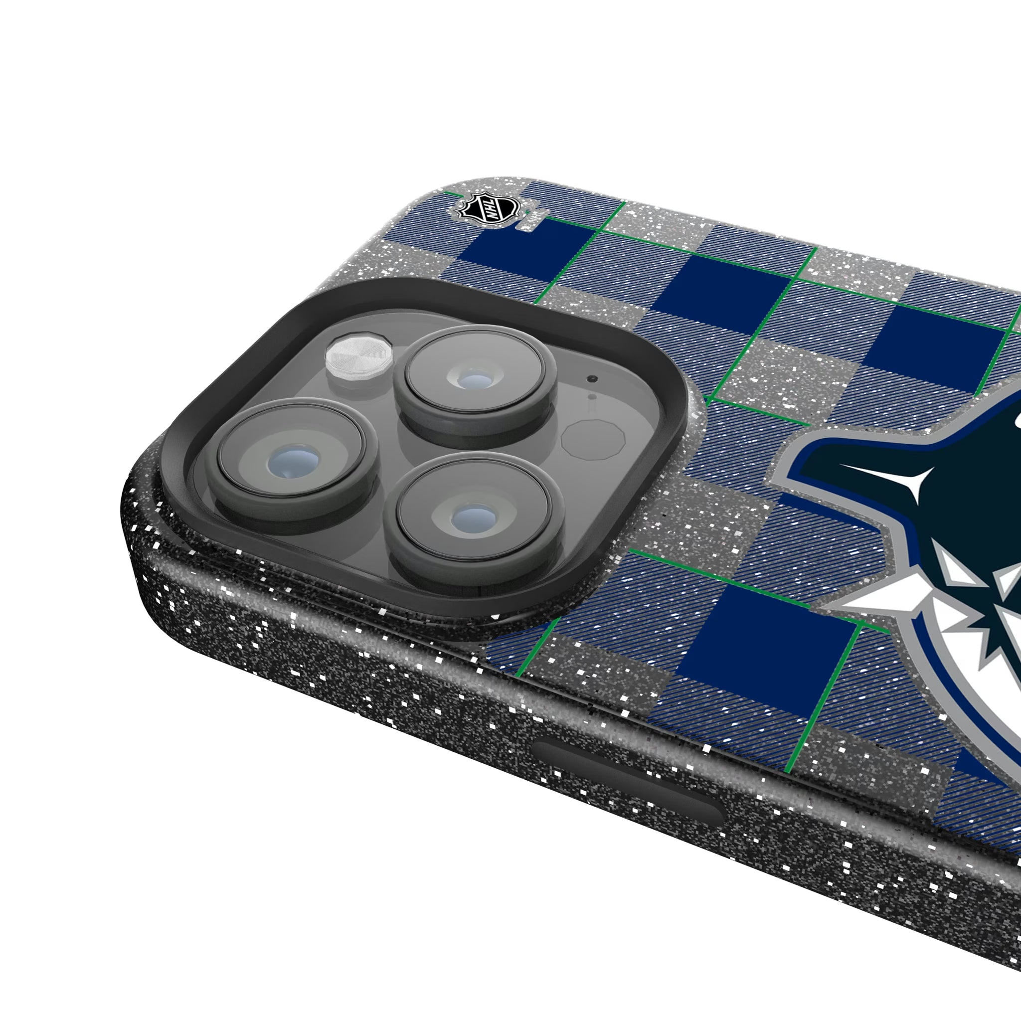 Vancouver Canucks Plaid iPhone Bling Phone Case for Apple iPhone - Detail