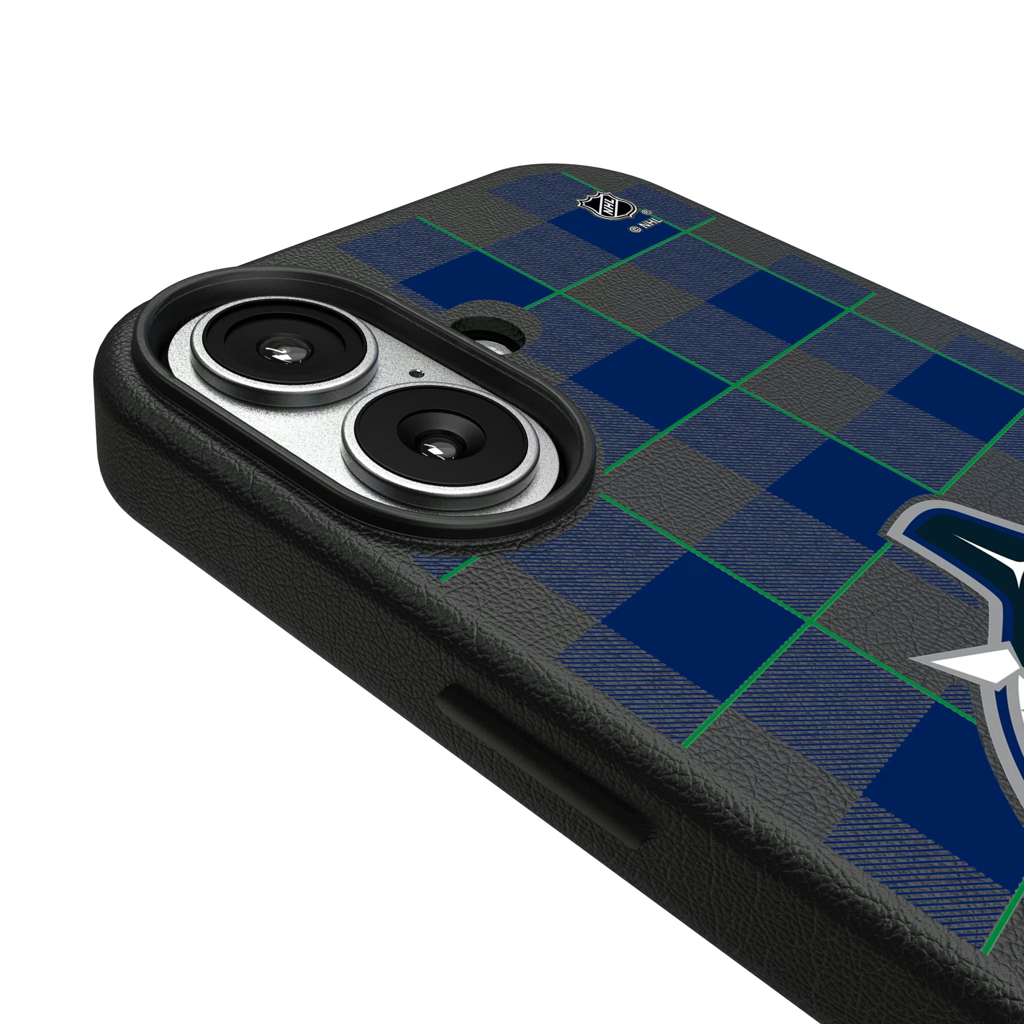 Vancouver Canucks Plaid iPhone MagSafe Compatible Phone Case for Apple iPhone - Detail#Device_iPhone 17