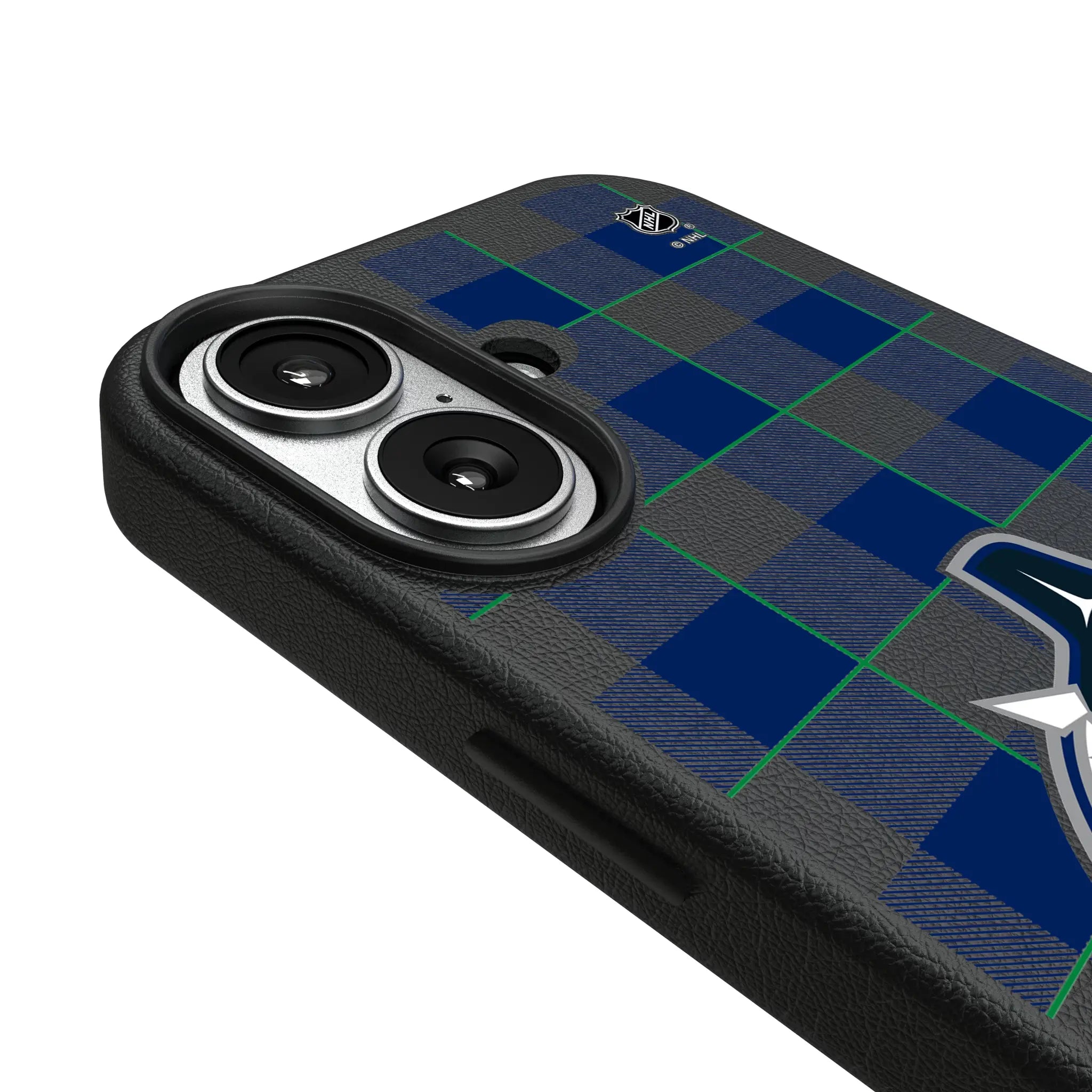 Vancouver Canucks Plaid iPhone MagSafe Compatible Phone Case for Apple iPhone - Detail#Device_iPhone 17