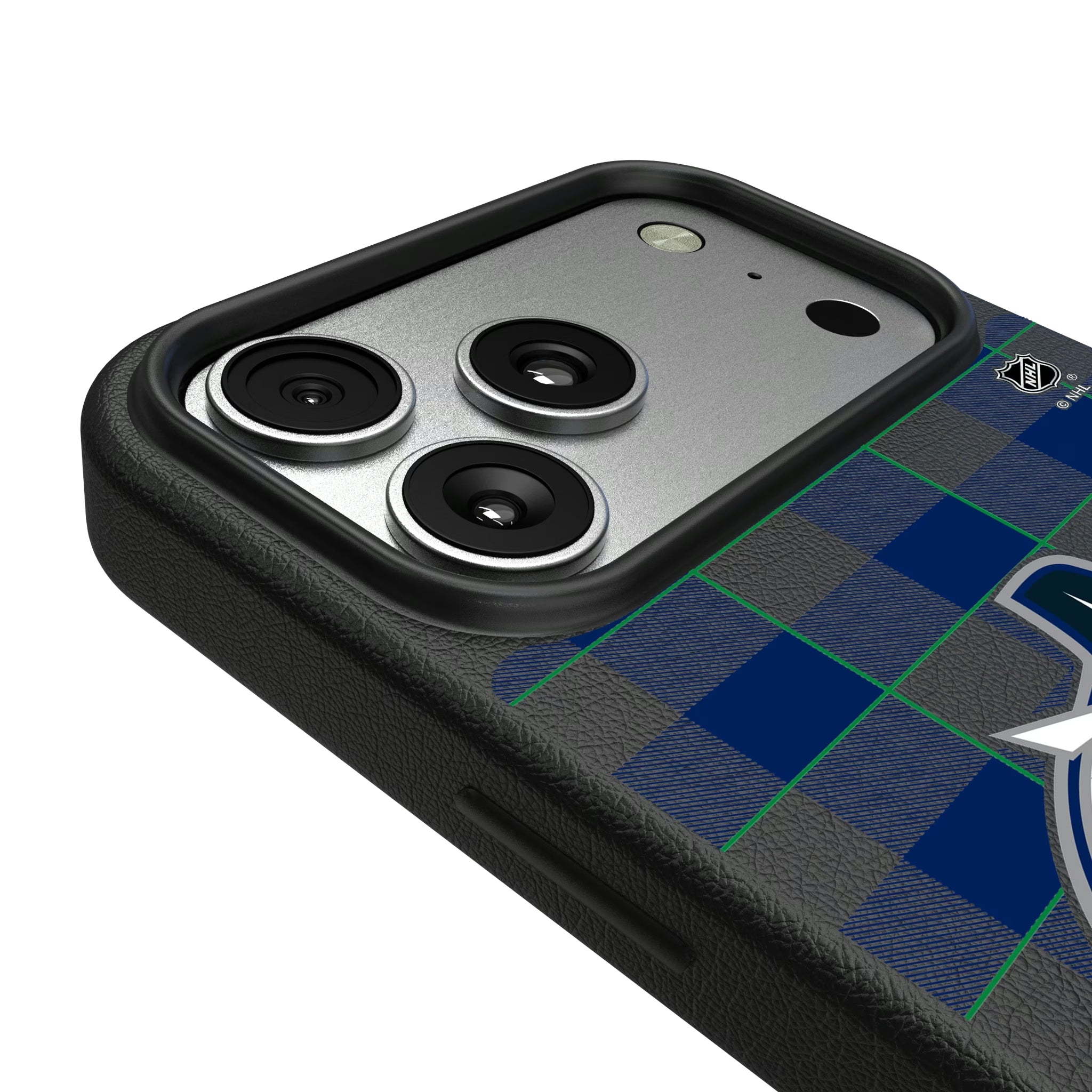 Vancouver Canucks Plaid iPhone MagSafe Compatible Phone Case for Apple iPhone - Detail#Device_iPhone 17 Pro Max