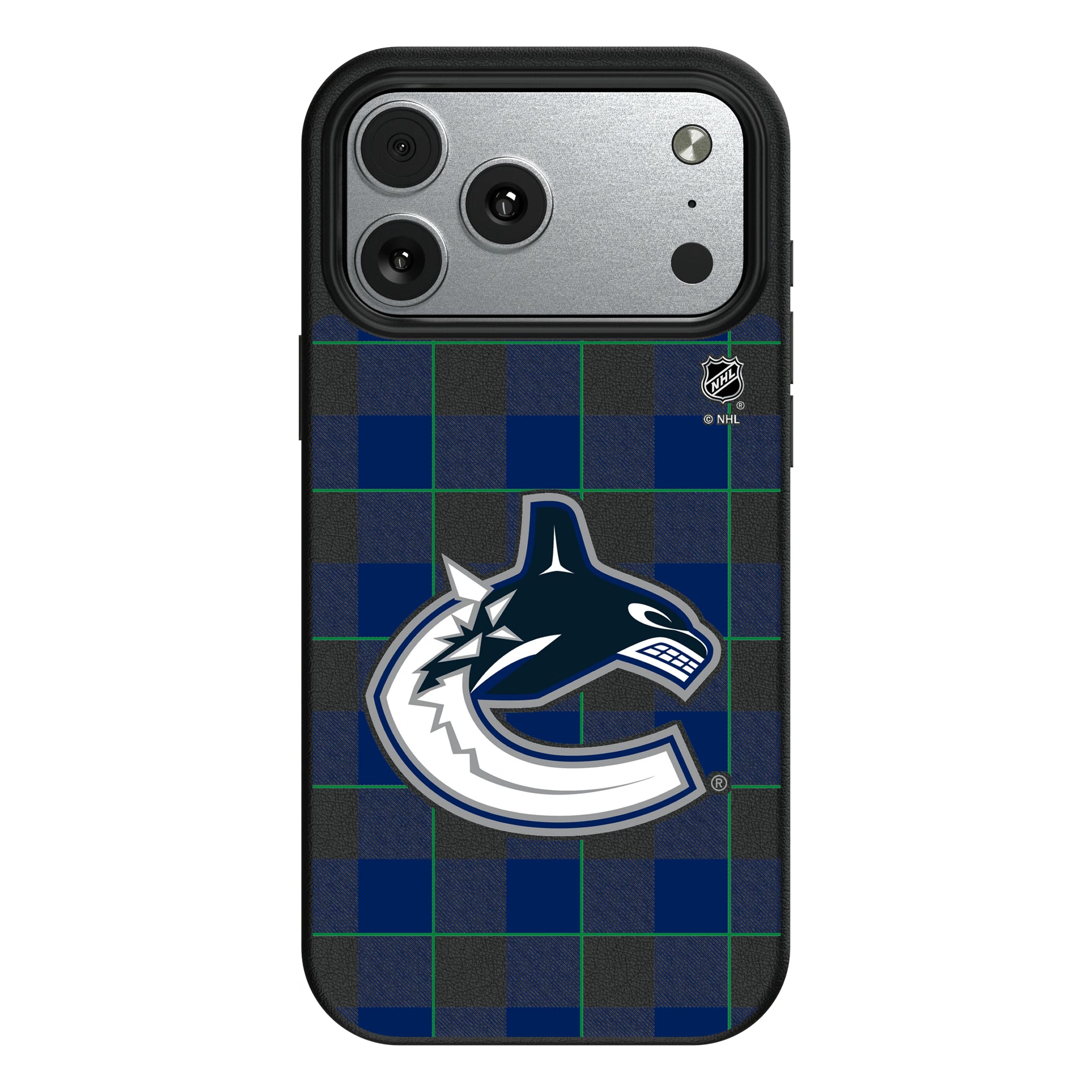 Vancouver Canucks Plaid iPhone MagSafe Compatible Phone Case for Apple iPhone#Device_iPhone 17 Pro Max