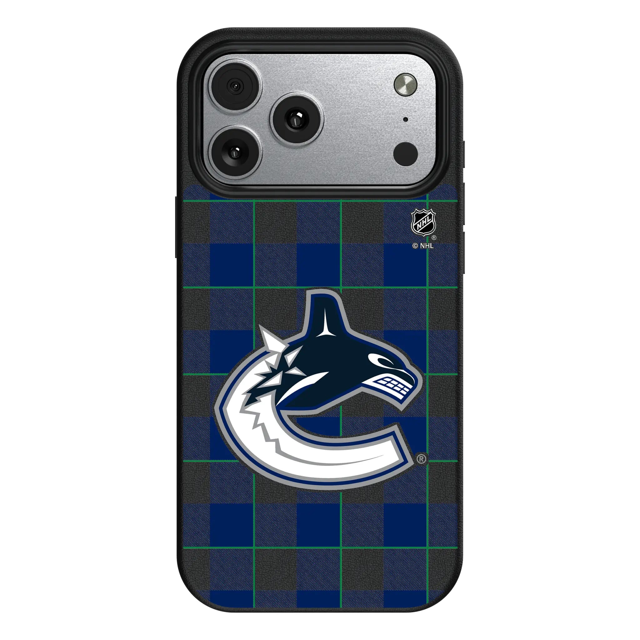 Vancouver Canucks Plaid iPhone MagSafe Compatible Phone Case for Apple iPhone#Device_iPhone 17 Pro Max
