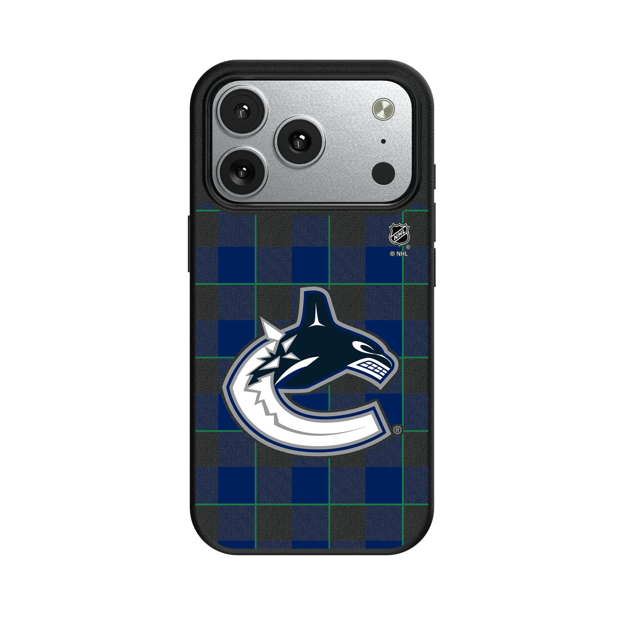 Vancouver Canucks Plaid iPhone MagSafe Compatible Phone Case for Apple iPhone#Device_iPhone 17 Pro
