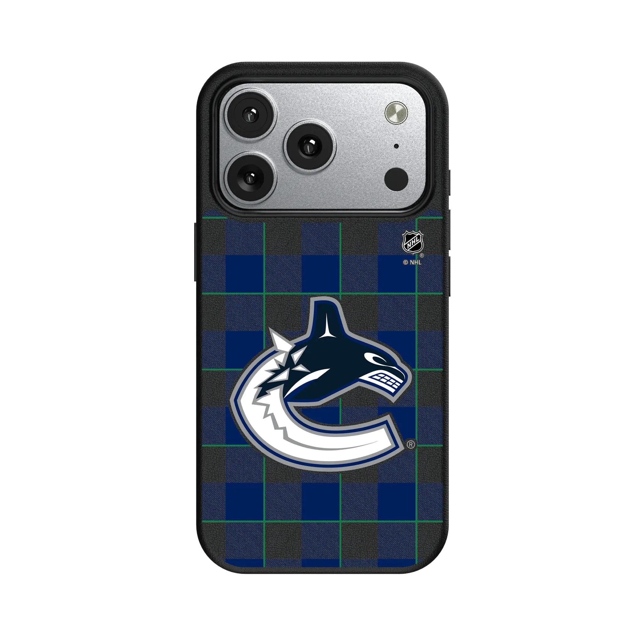 Vancouver Canucks Plaid iPhone MagSafe Compatible Phone Case for Apple iPhone#Device_iPhone 17 Pro