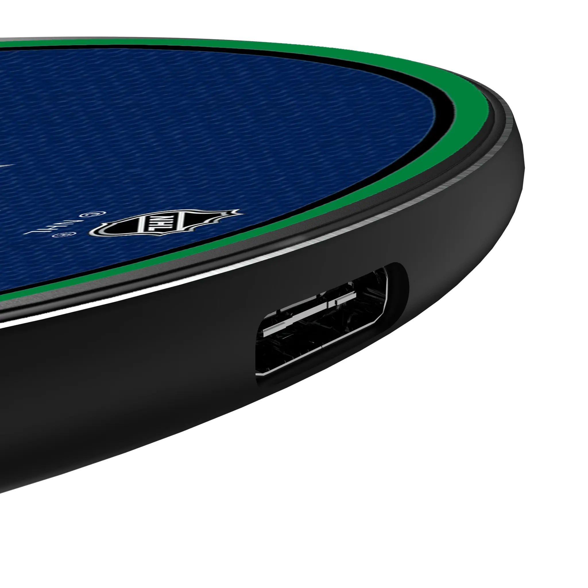Vancouver Canucks Stripe 15-Watt Wireless Charger - Detail