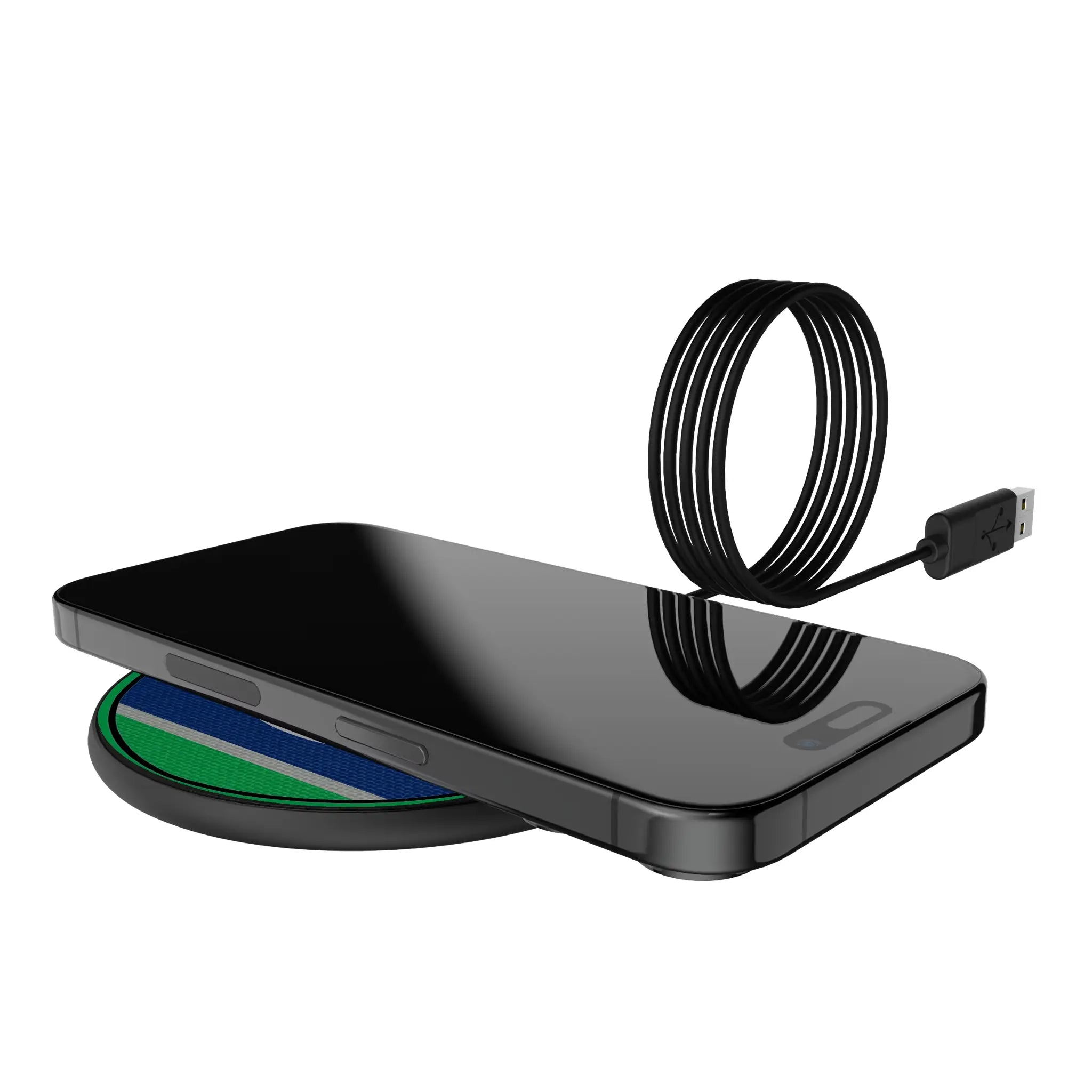 Vancouver Canucks Stripe 15-Watt Wireless Charger - Lifestyle