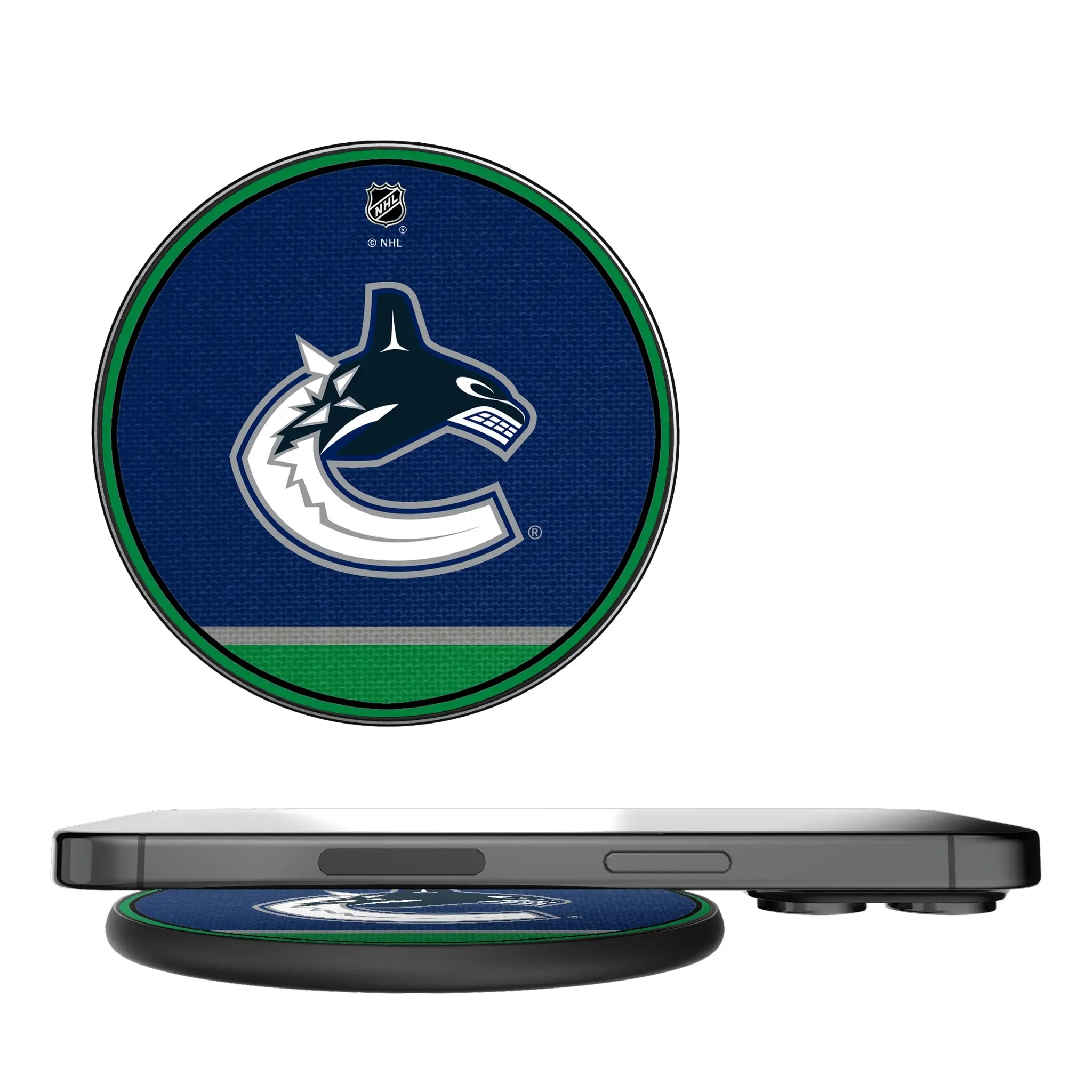 Vancouver Canucks Stripe 15-Watt Wireless Charger