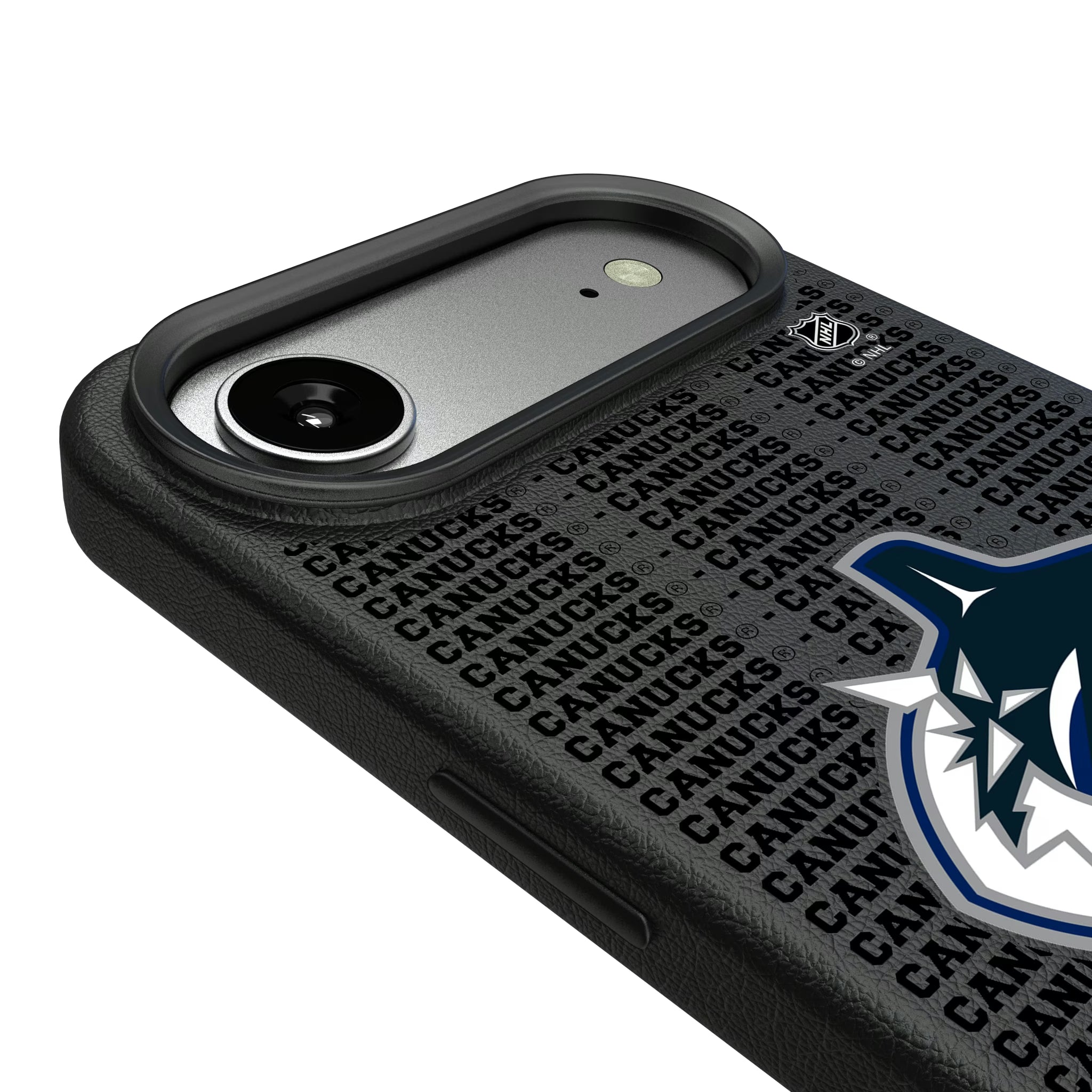 Vancouver Canucks Text Backdrop iPhone MagSafe Compatible Phone Case for Apple iPhone - Detail#Device_iPhone Air