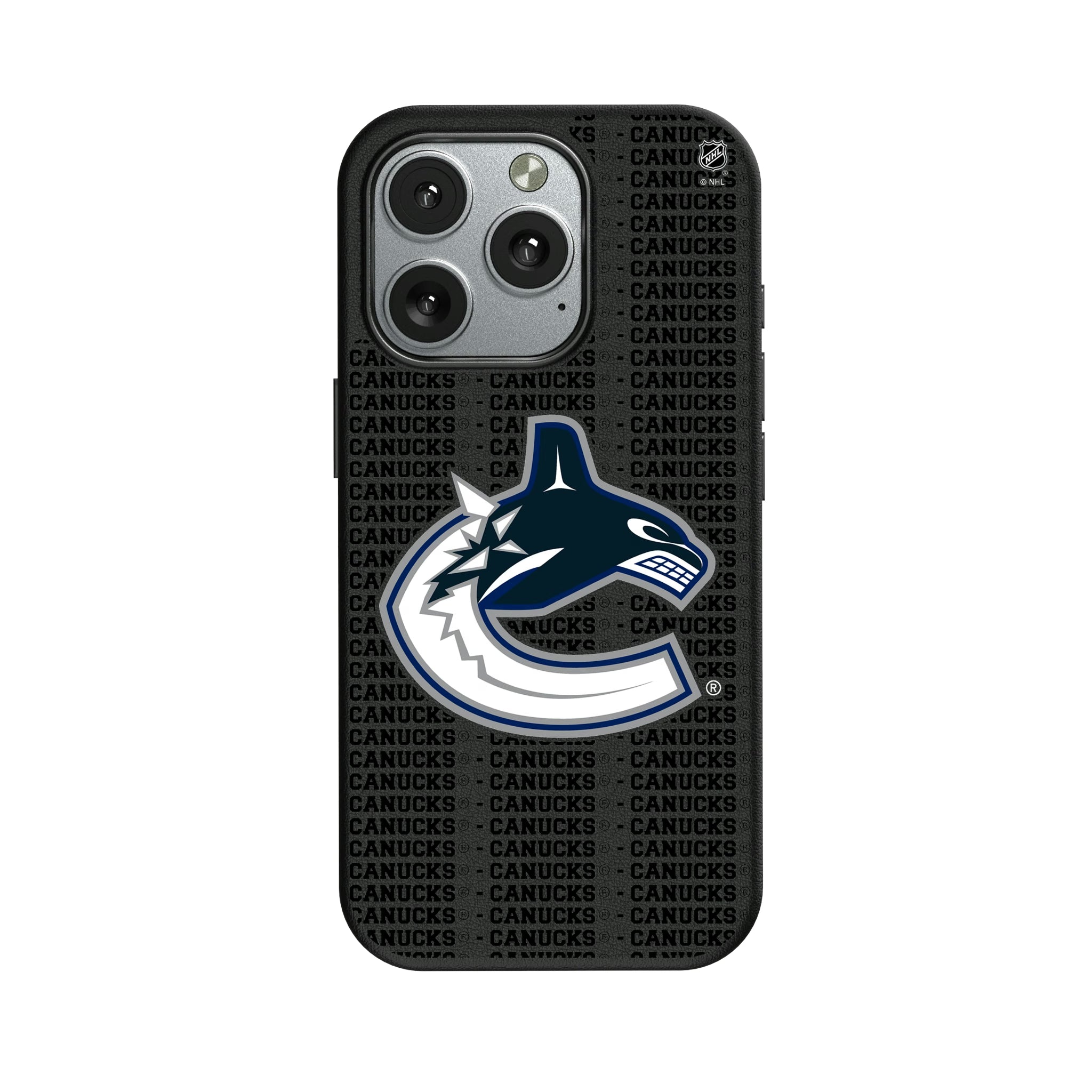 Vancouver Canucks Text Backdrop iPhone MagSafe Compatible Phone Case for Apple iPhone