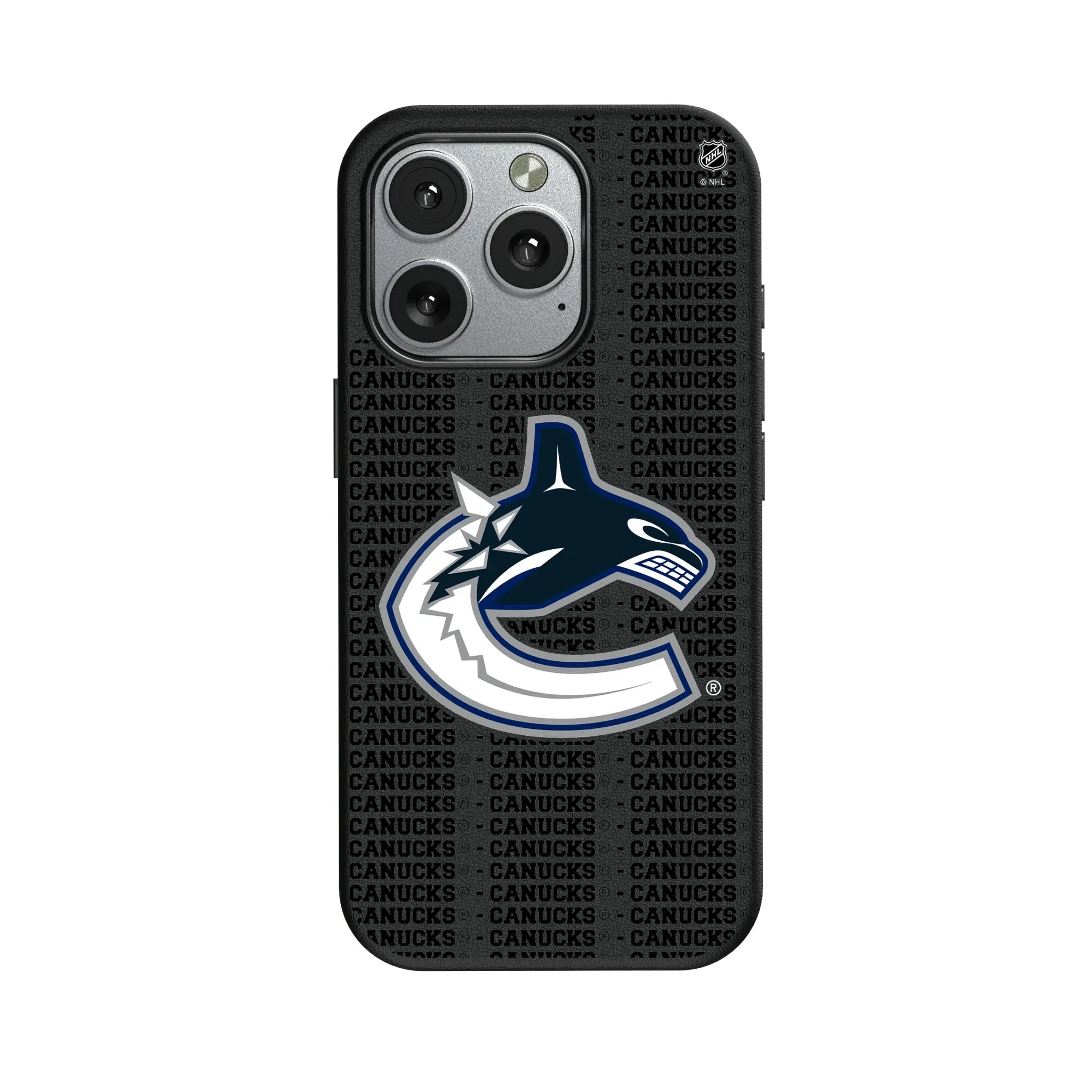 Vancouver Canucks Text Backdrop iPhone MagSafe Compatible Phone Case for Apple iPhone