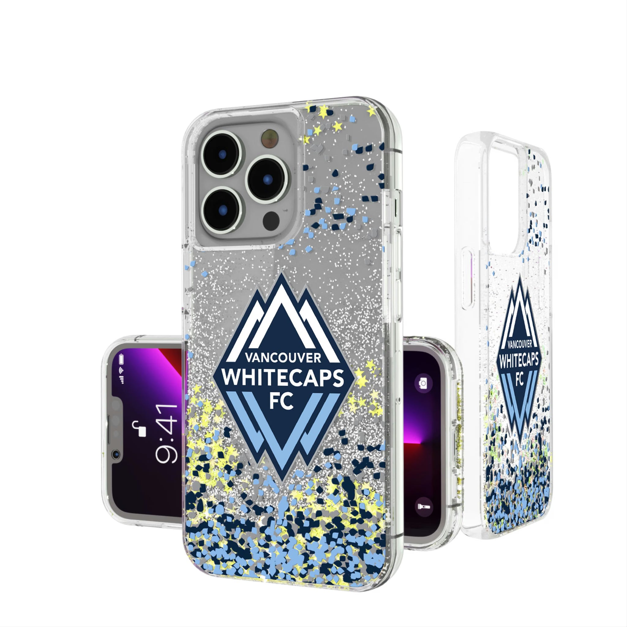 Vancouver Whitecaps Confetti iPhone Glitter Phone Case for Apple iPhone