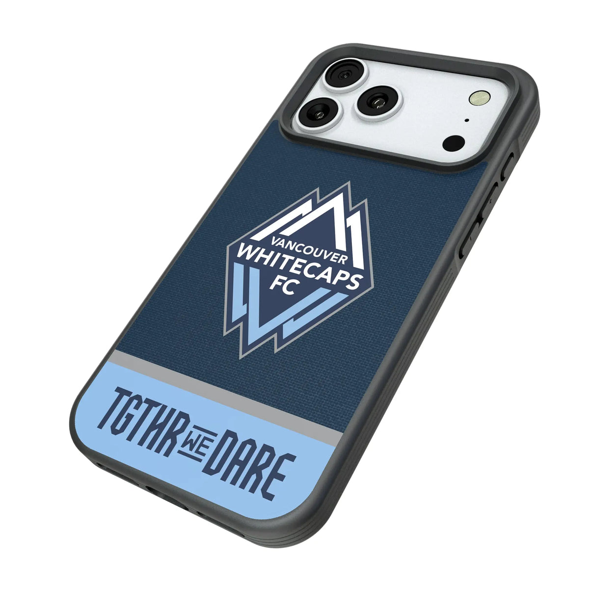 Vancouver Whitecaps Endzone Solid iPhone Bump Phone Case for Apple iPhone - Isometric View#Device_iPhone 18 Pro Max