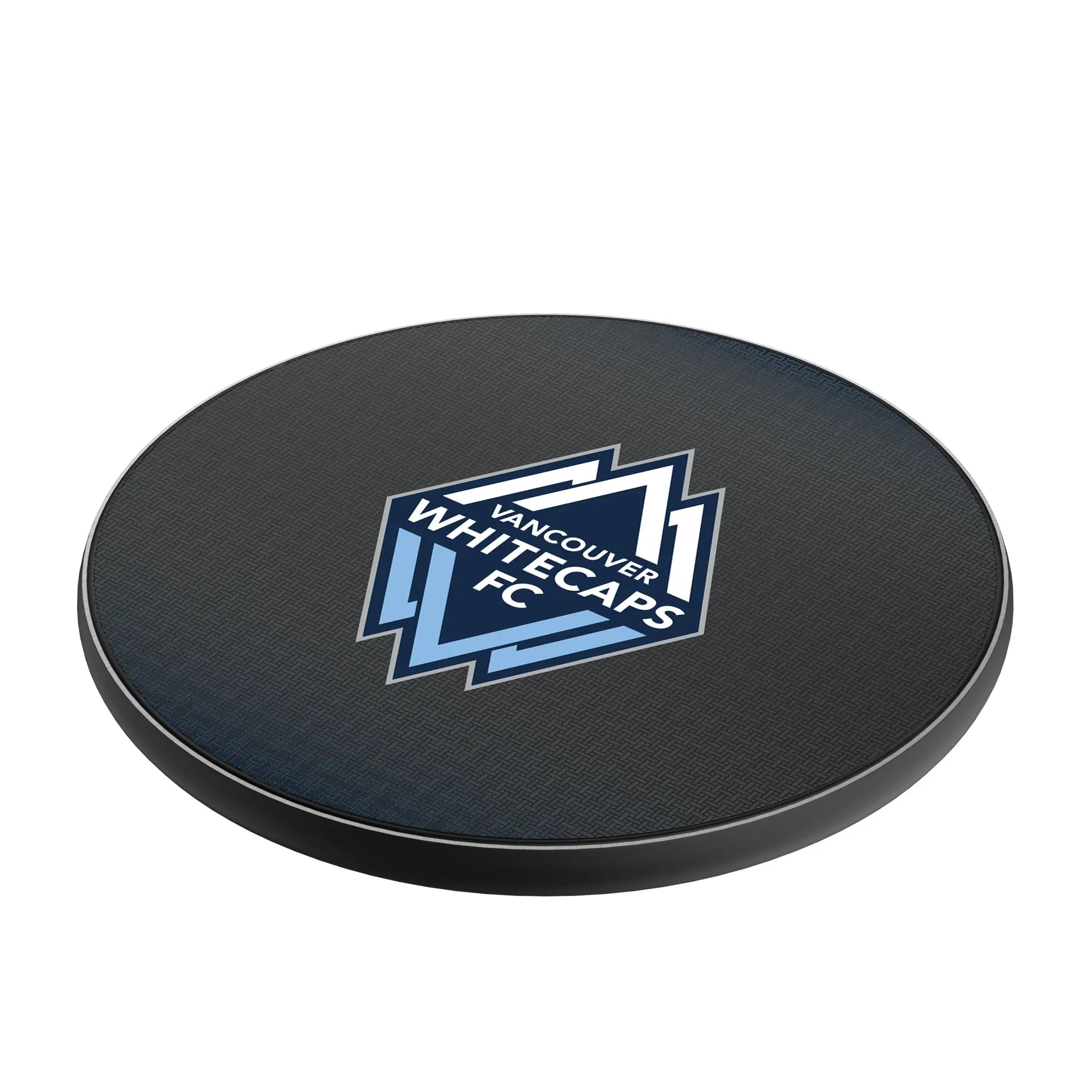 Vancouver Whitecaps Linen 15-Watt Wireless Charger - Isometric View