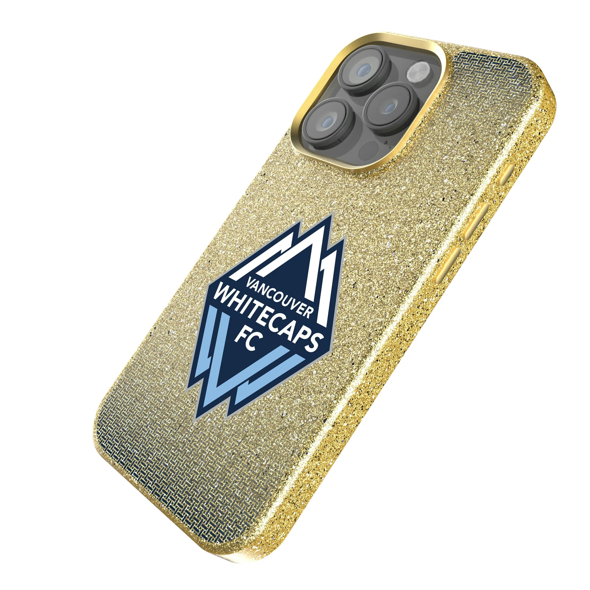 Vancouver Whitecaps Linen iPhone Bling Phone Case for Apple iPhone - Isometric View